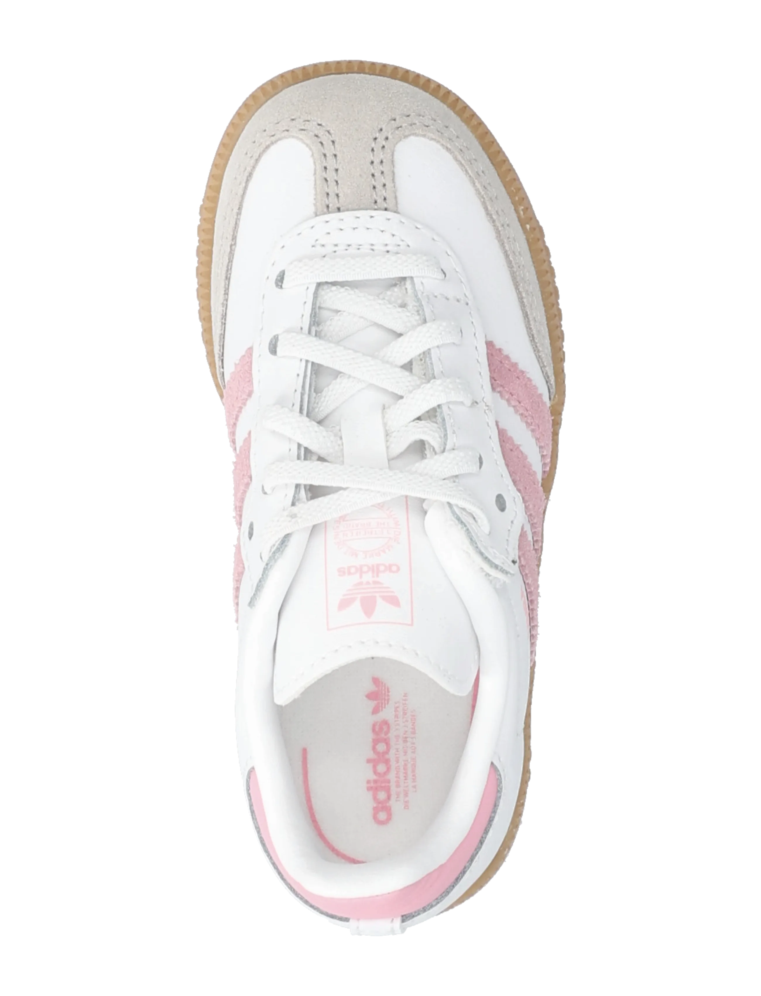 adidas Originals - SAMBA OG CF EL I - låga sneakers - ftwwht/ltpink/gum3 - 3