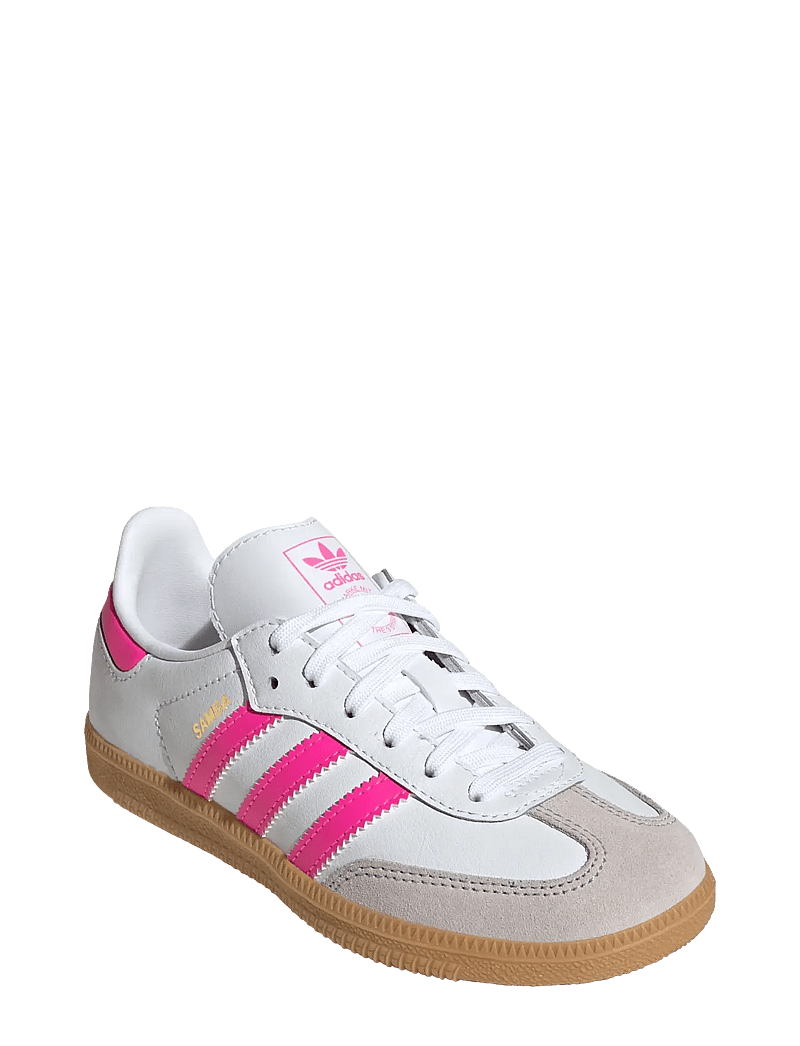 adidas Originals - SAMBA OG C - lave sneakers - ftwwht/lucpnk/gum3 - 0