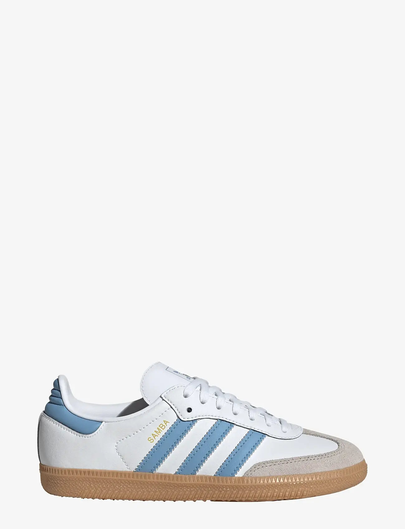adidas Originals - SAMBA OG J - låga sneakers - ftwwht/ashblu/gum3 - 1