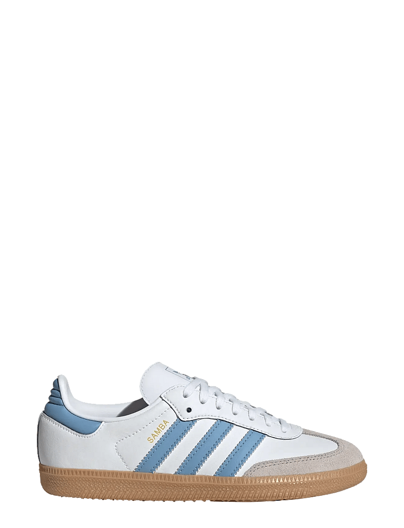 adidas Originals - SAMBA OG J - lave sneakers - ftwwht/ashblu/gum3 - 1