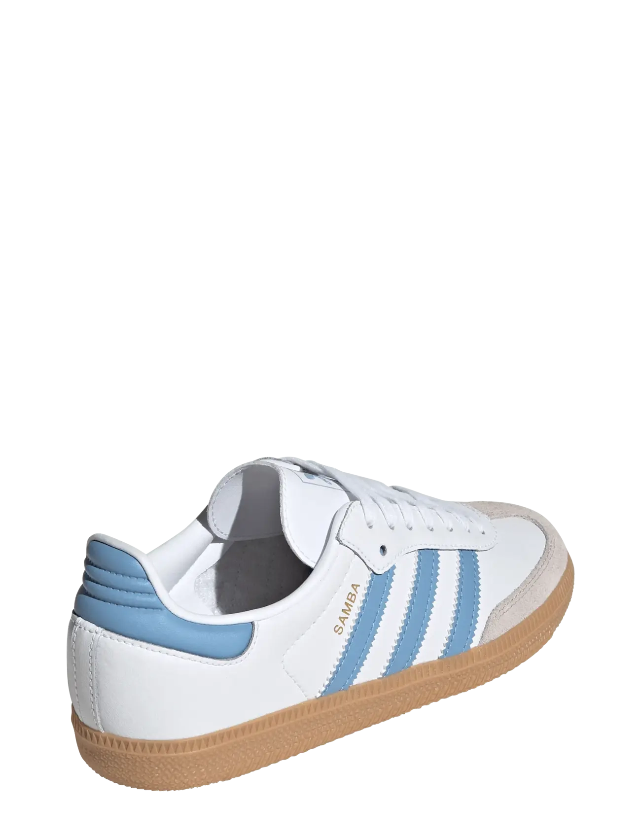 adidas Originals - SAMBA OG J - lave sneakers - ftwwht/ashblu/gum3 - 3
