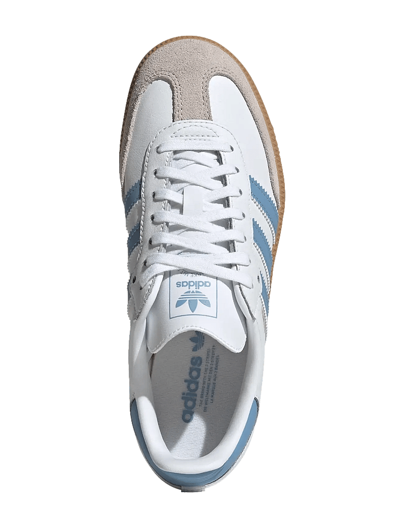 adidas Originals - SAMBA OG J - lave sneakers - ftwwht/ashblu/gum3 - 4