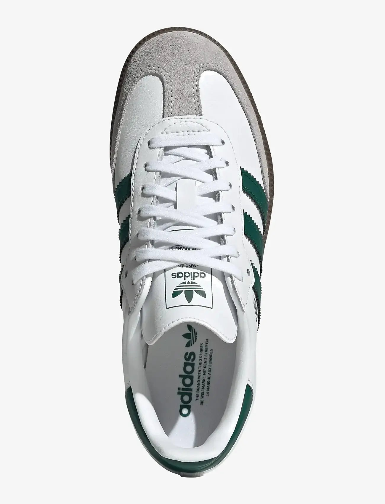 adidas Originals - SAMBA OG J - låga sneakers - ftwwht/cgreen/gum5 - 4