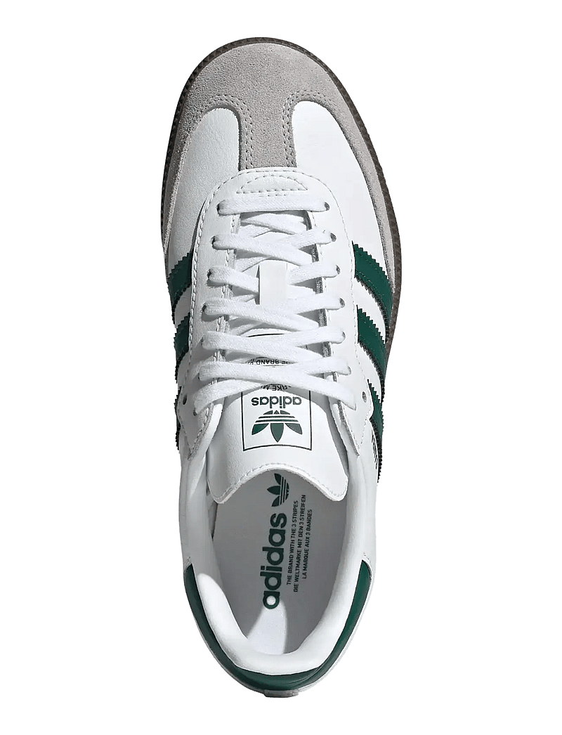 adidas Originals - SAMBA OG J - låga sneakers - ftwwht/cgreen/gum5 - 4