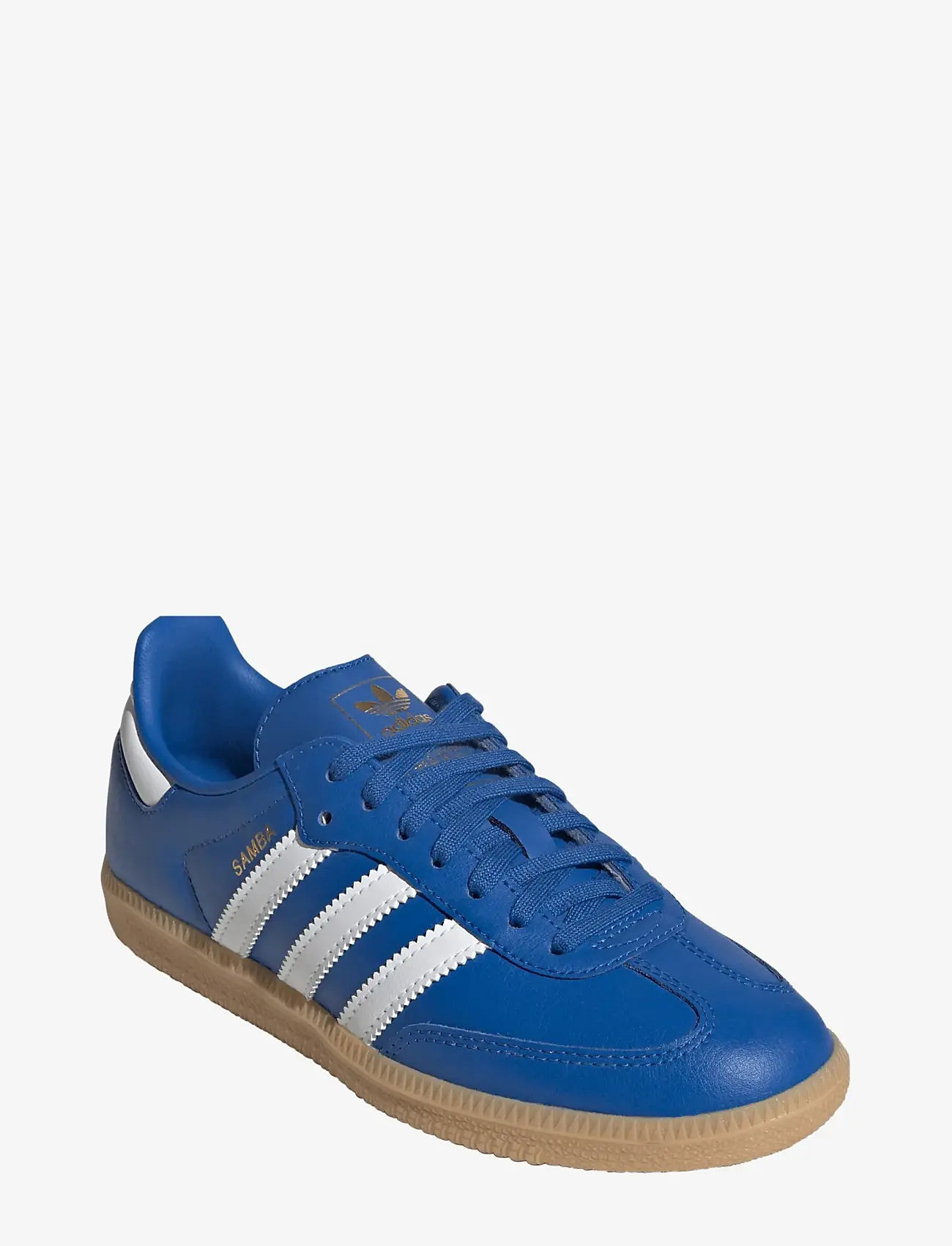 adidas Originals - SAMBA OG J - låga sneakers - blue/ftwwht/gum3 - 0