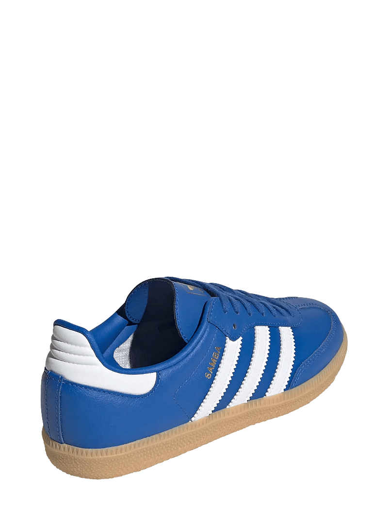 adidas Originals - SAMBA OG J - låga sneakers - blue/ftwwht/gum3 - 3