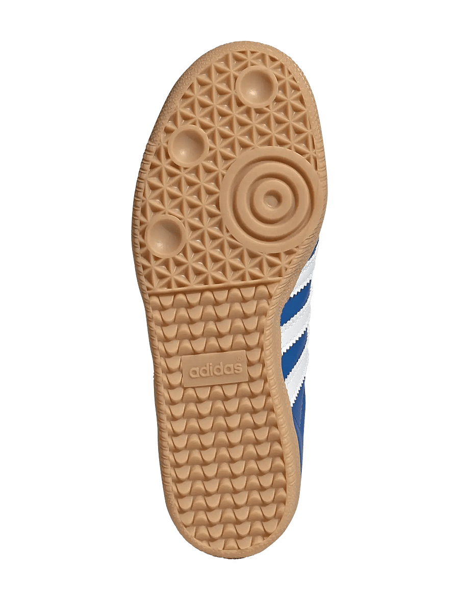adidas Originals - SAMBA OG J - niedriger schnitt - blue/ftwwht/gum3 - 5