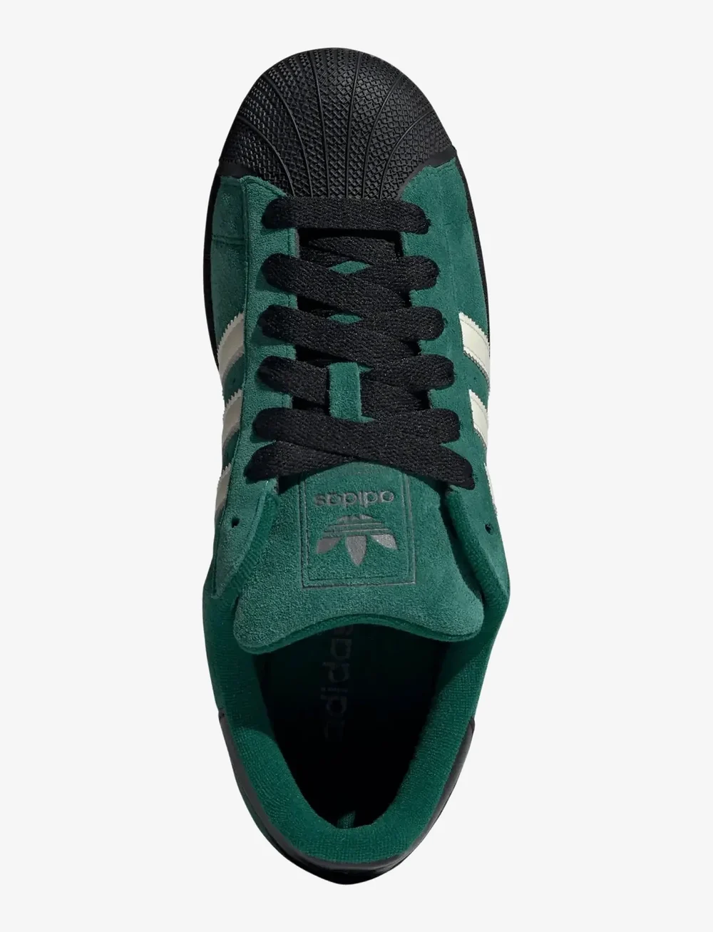 adidas Originals - SUPERSTAR II - låga sneakers - cgreen/crewht/cblack - 4