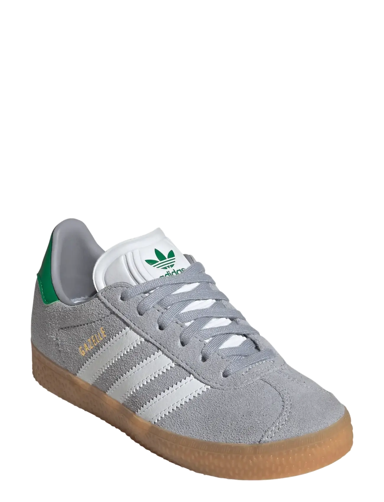 adidas Originals GAZELLE C - Schuhe - HALSIL/FTWWHT/GREEN / grey
