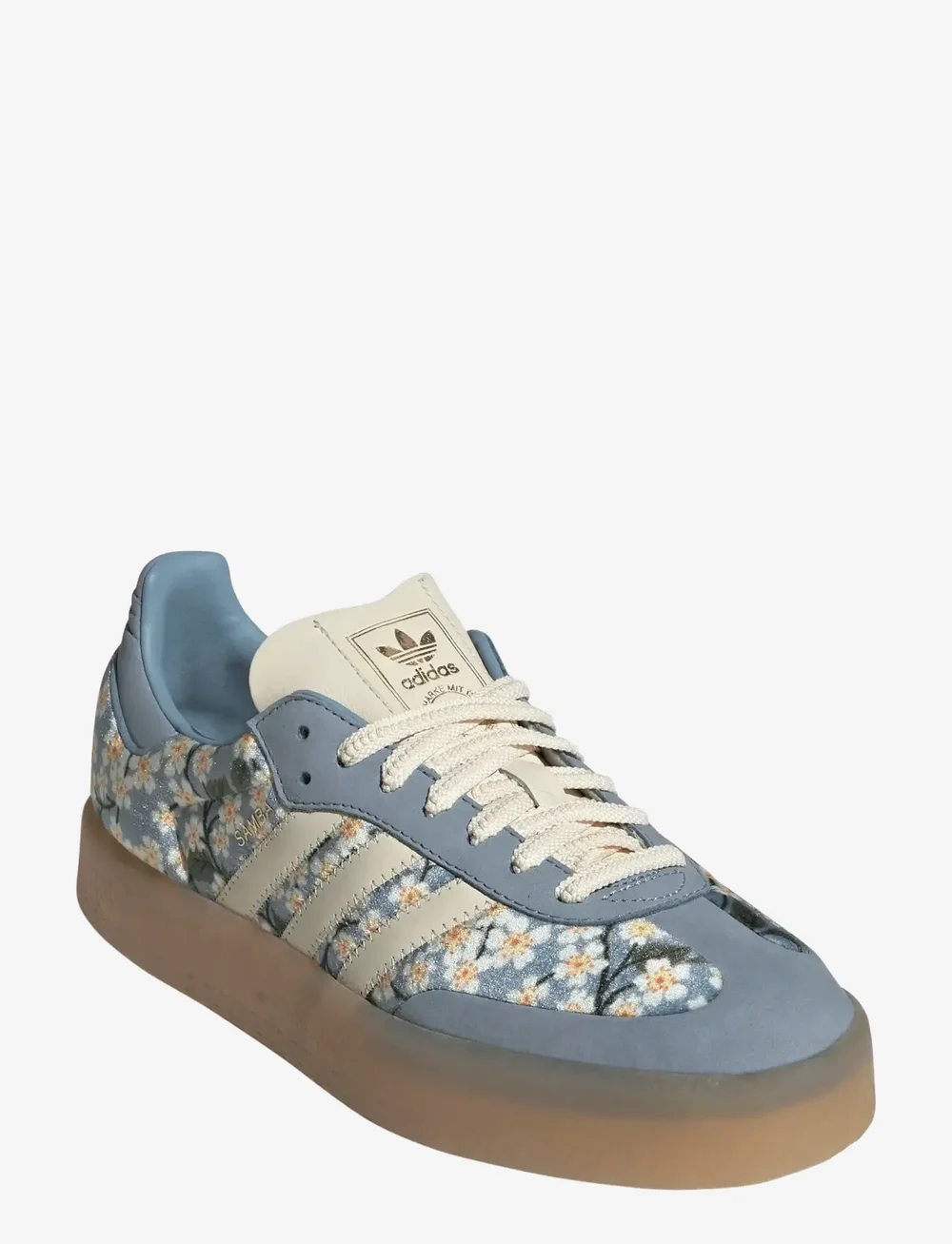 adidas Originals - SAMBAE W - lave sneakers - crewht/tacblu/goldmt - 0