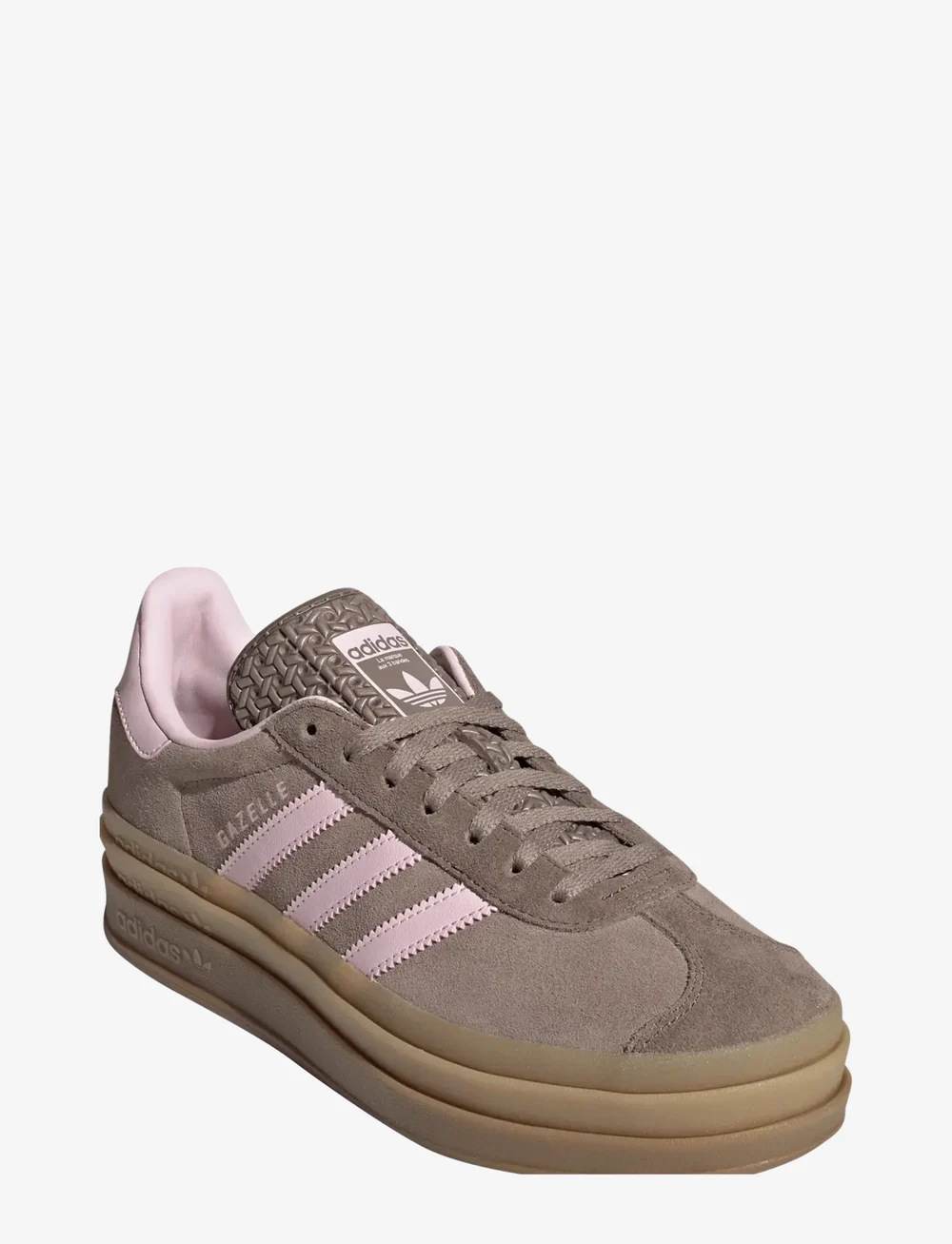 adidas Originals - GAZELLE BOLD W - låga sneakers - trabrn/clpink/earstr - 0