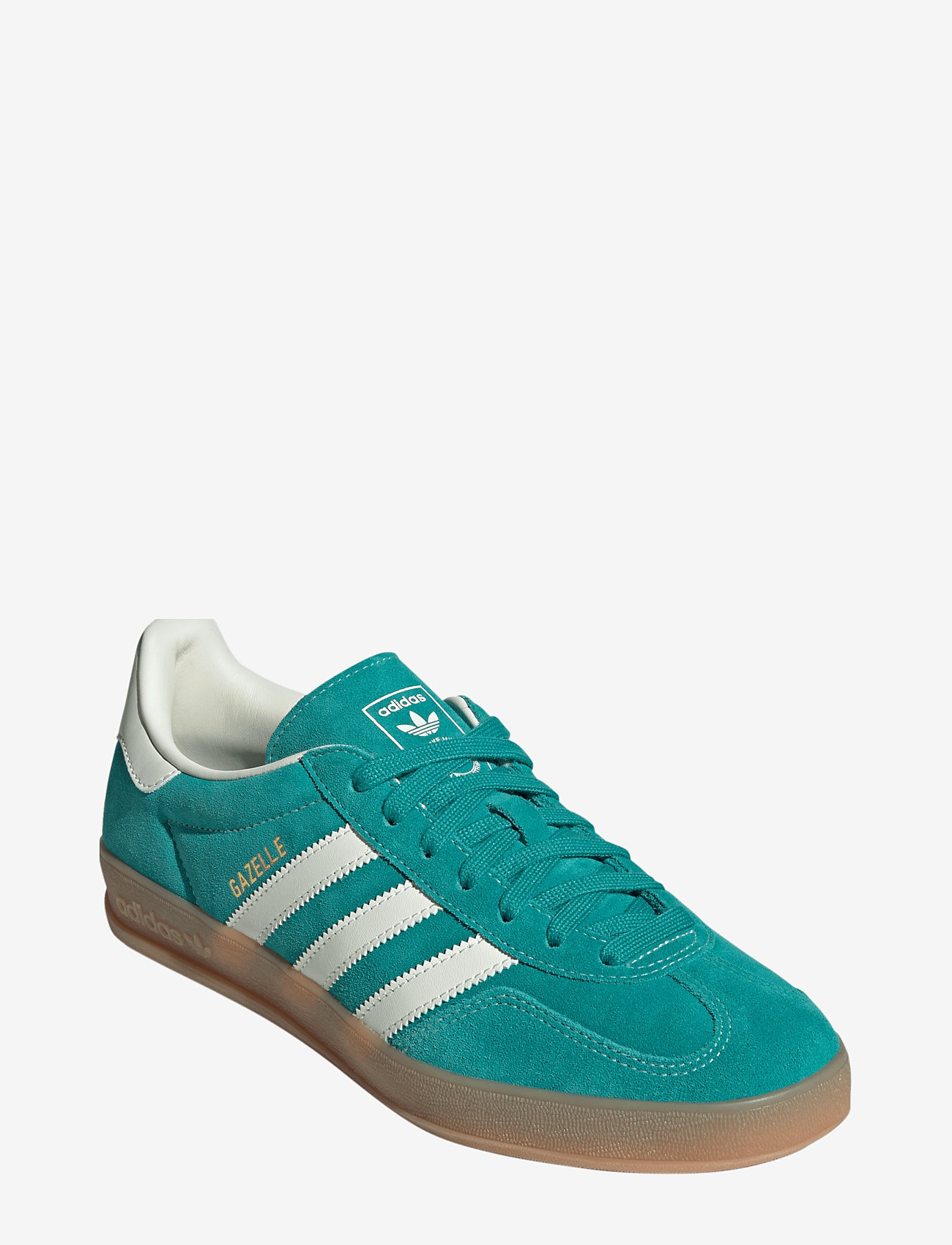 adidas Originals - GAZELLE INDOOR - låga sneakers - purtea/owhite/goldmt - 0
