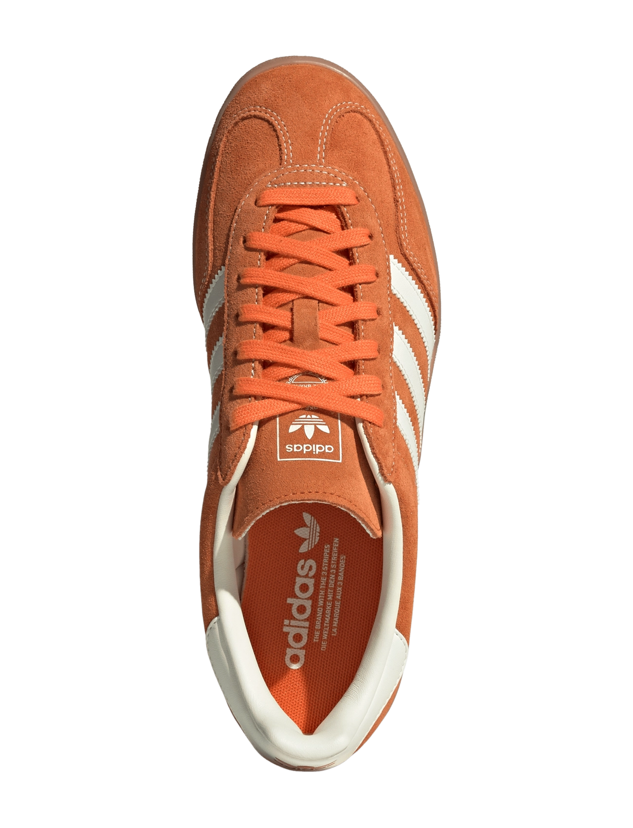 adidas Originals - GAZELLE INDOOR - laisvalaikio batai žemu aulu - orange/owhite/goldmt - 4