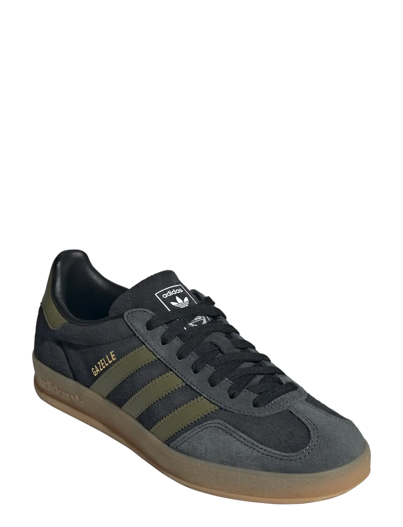 adidas Originals GAZELLE INDOOR - Avalynė - CBLACK/FOCOLI/CARBON / black