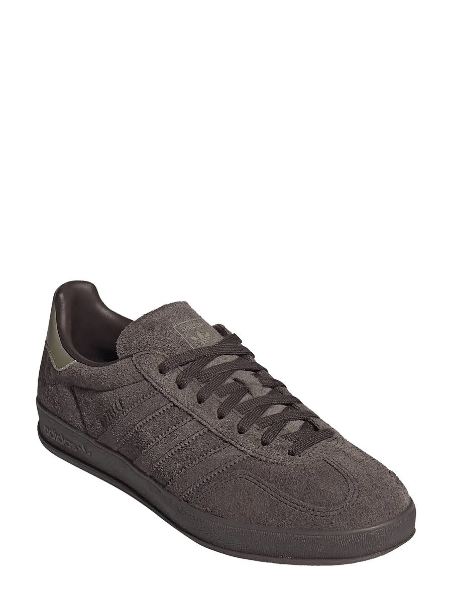 adidas Originals - GAZELLE INDOOR - laag sneakers - dbrown/dbrown/orbgrn - 0