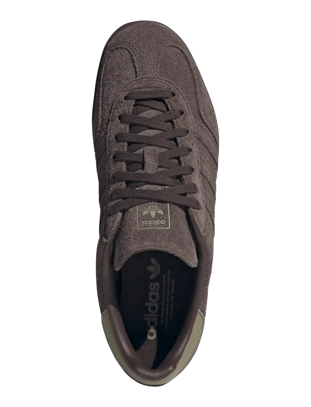 adidas Originals - GAZELLE INDOOR - laag sneakers - dbrown/dbrown/orbgrn - 4