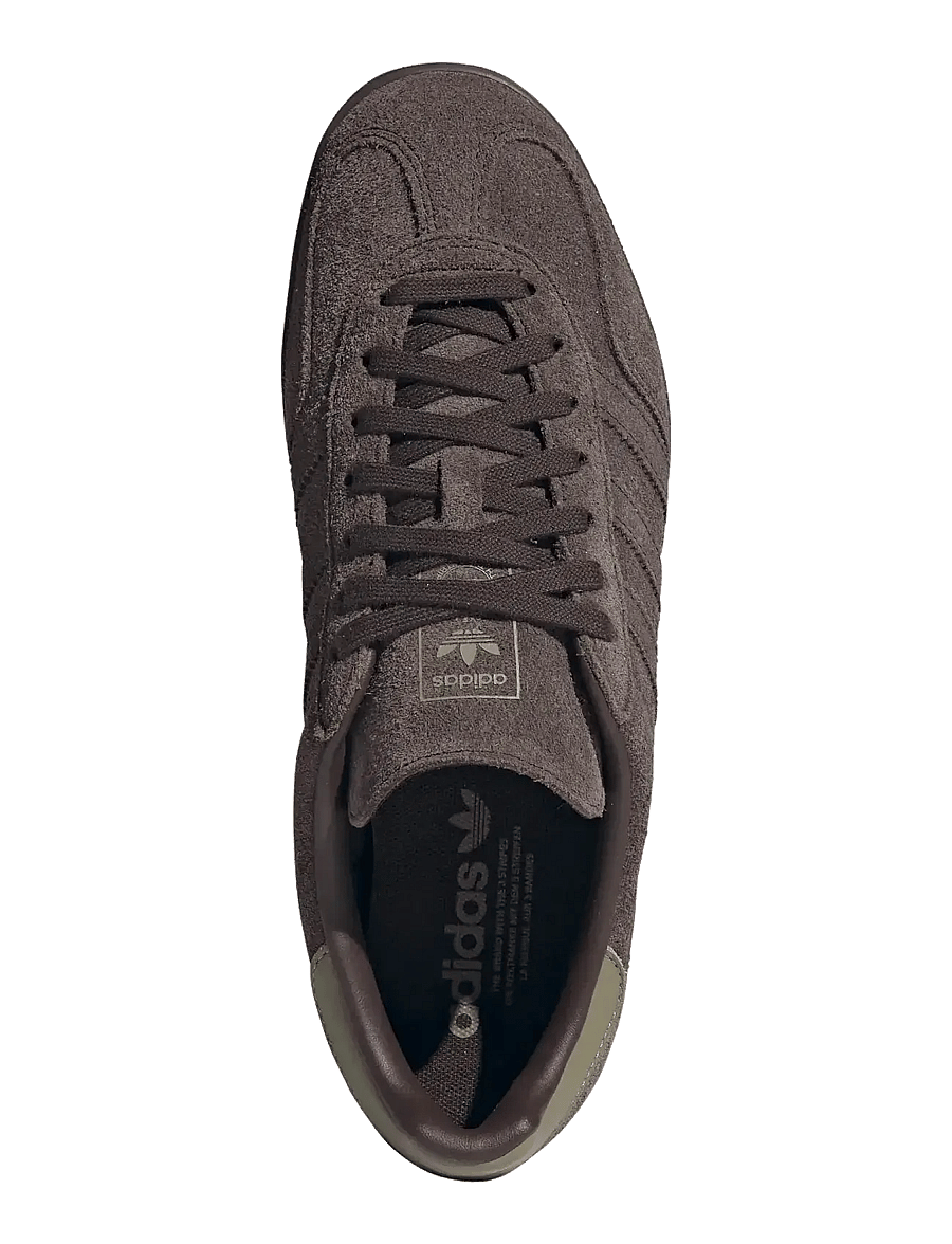 adidas Originals - GAZELLE INDOOR - laag sneakers - dbrown/dbrown/orbgrn - 4