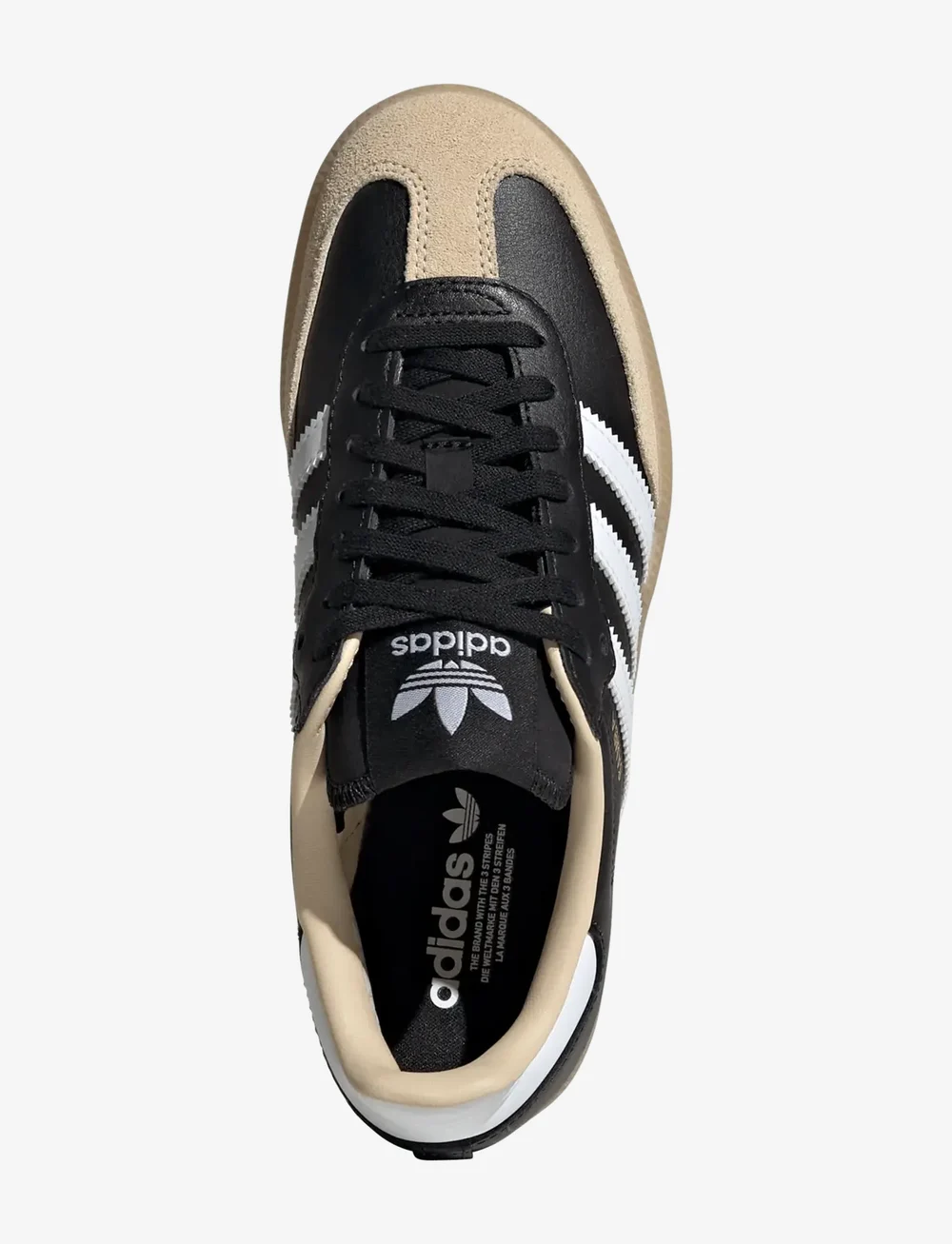 adidas Originals - SAMBA OG J - lave sneakers - cblack/ftwwht/gum3 - 4