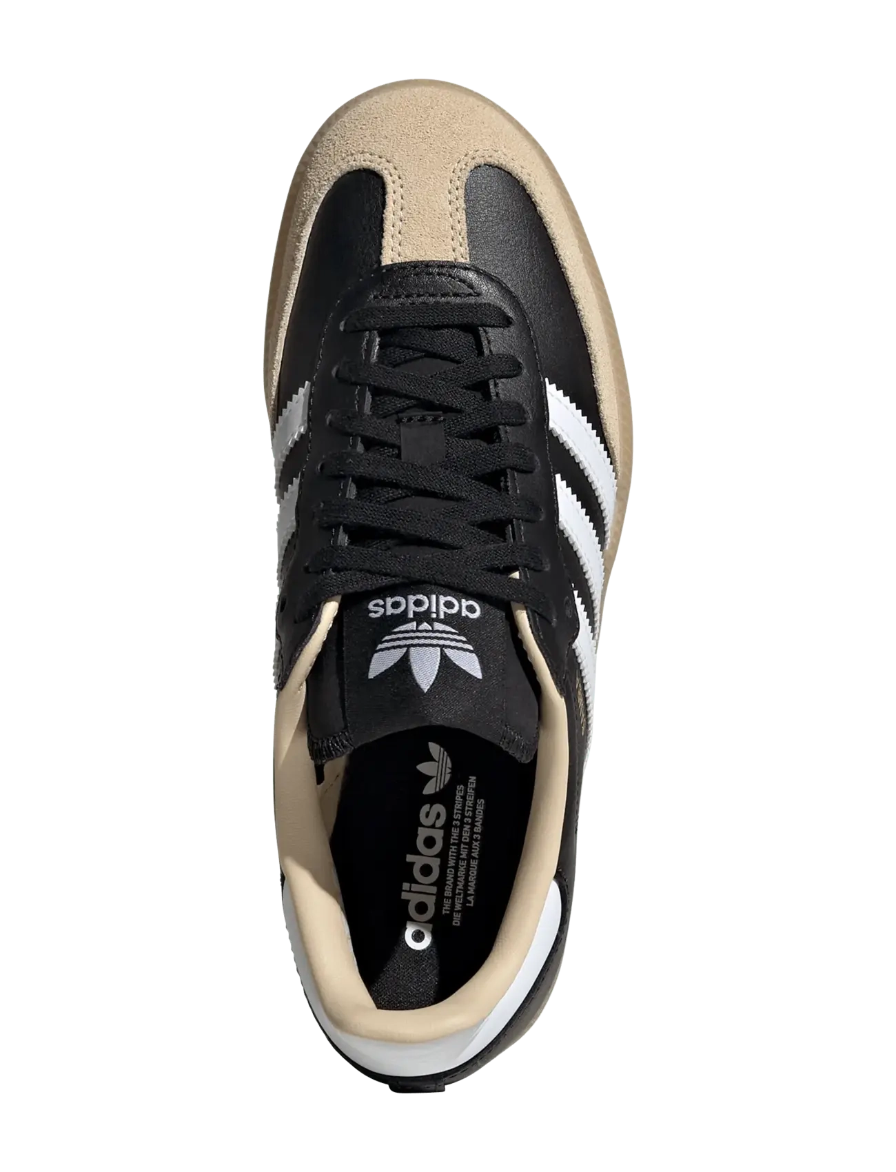 adidas Originals - SAMBA OG J - baskets basses - cblack/ftwwht/gum3 - 4