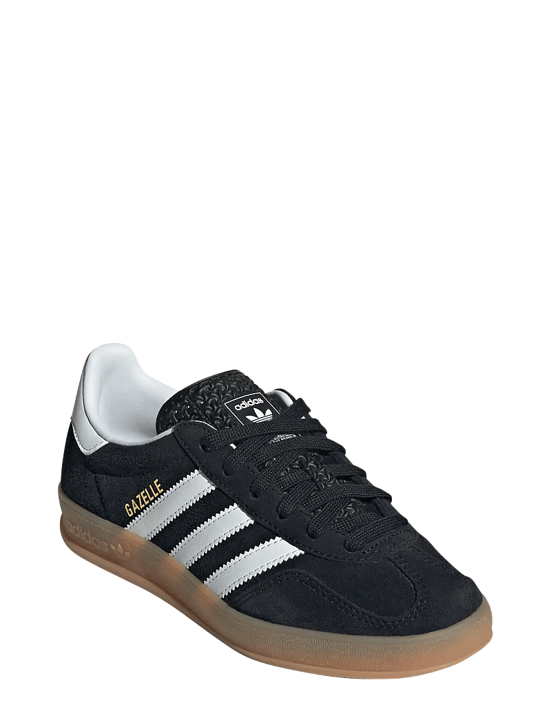 adidas Originals - GAZELLE INDOOR J - lave sneakers - cblack/ftwwht/gum2 - 0