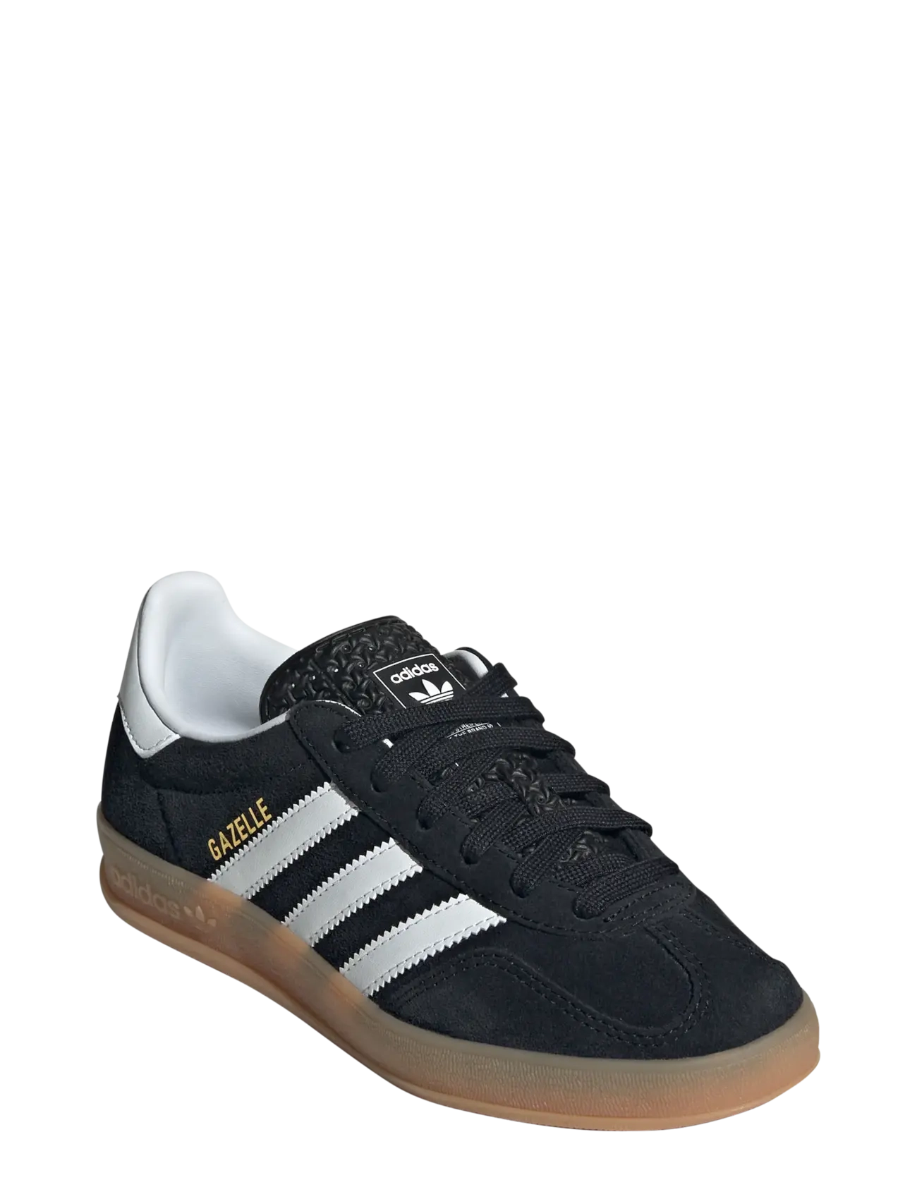 adidas Originals GAZELLE INDOOR J - Schuhe - CBLACK/FTWWHT/GUM2 / black
