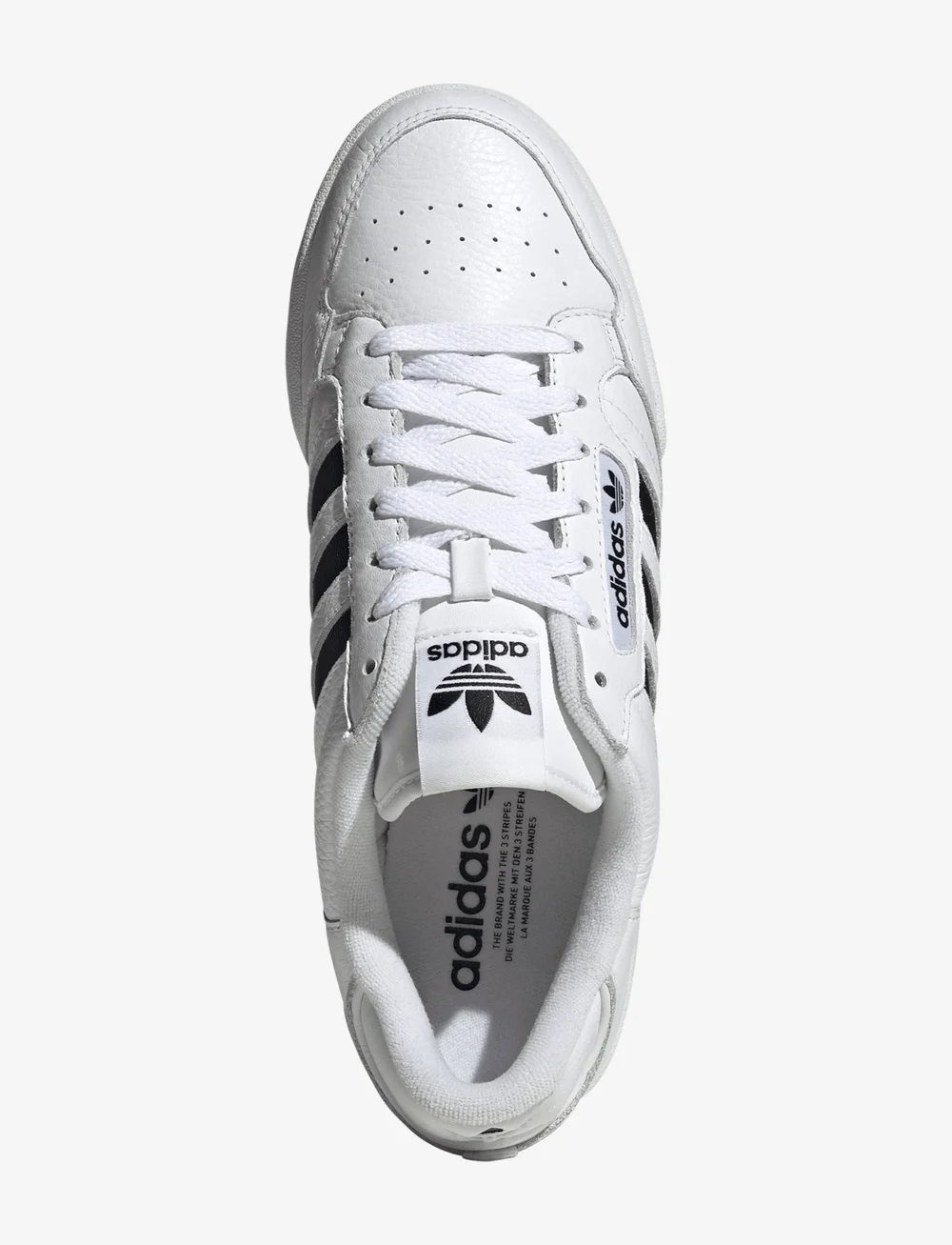 adidas Originals - CONTINENTAL 80 STRIPES - lave sneakers - ftwwht/cblack/ftwwht - 4