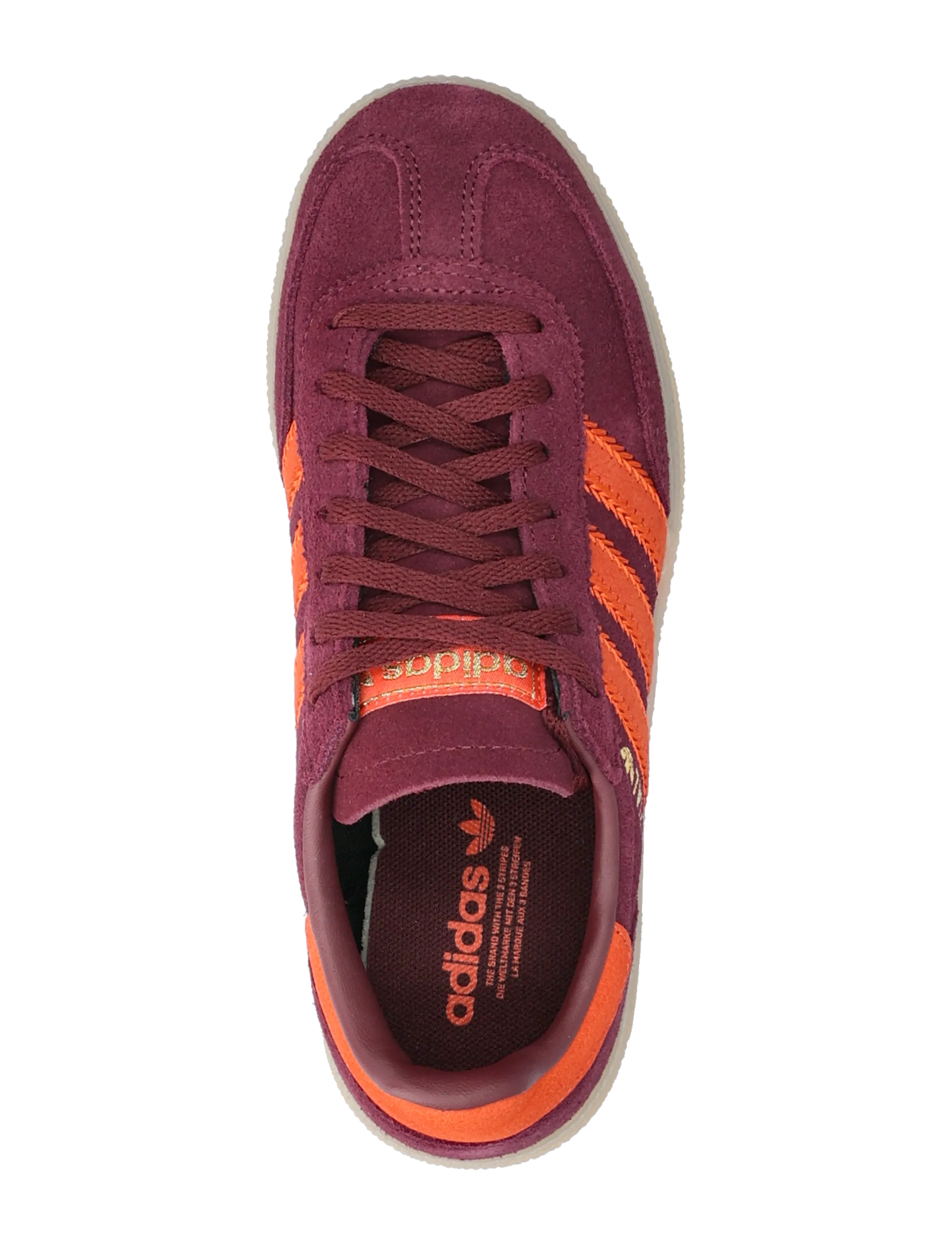 adidas Originals - HANDBALL SPEZIAL W - lave sneakers - maroon/prered/gum1 - 3