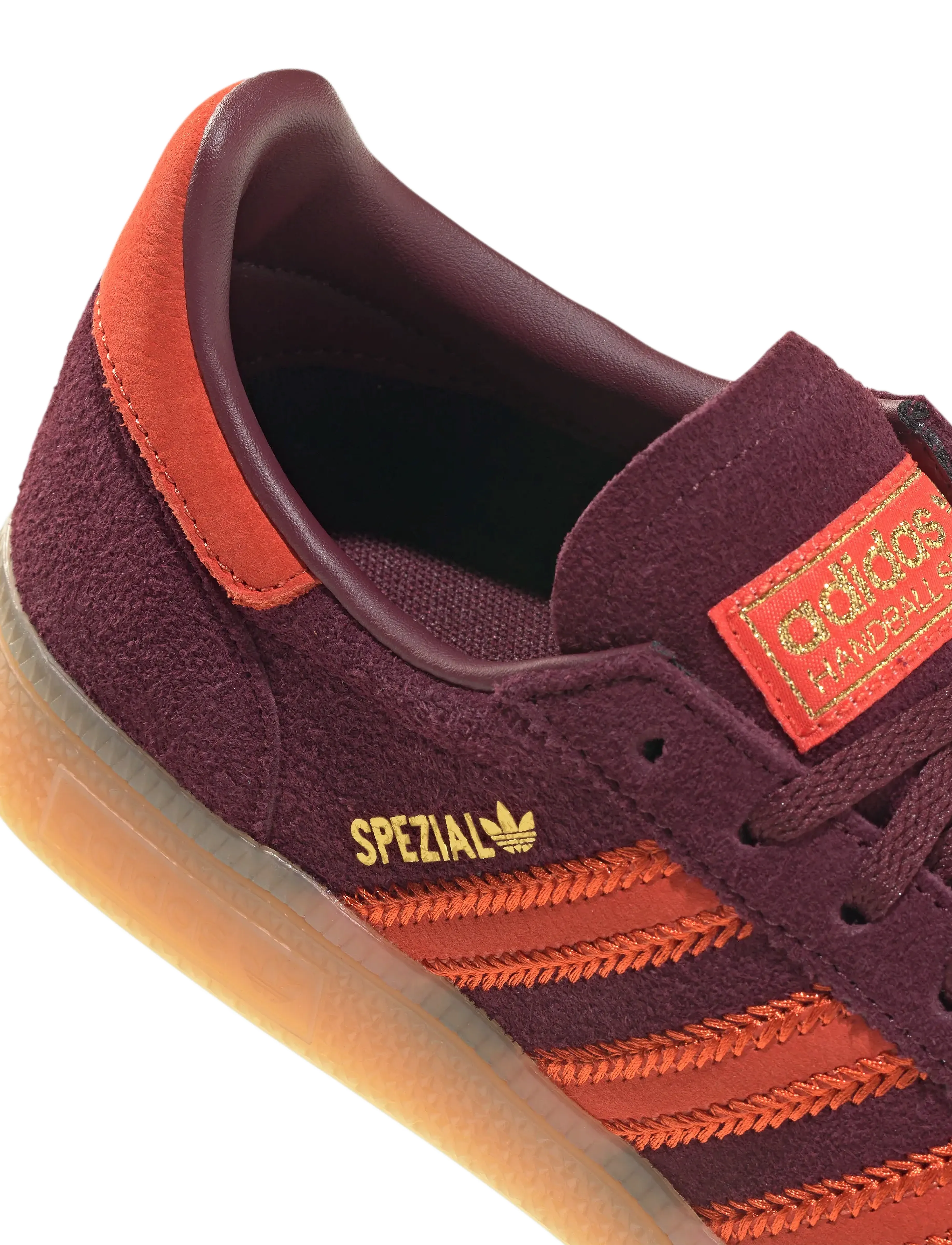 adidas Originals - HANDBALL SPEZIAL W - lave sneakers - maroon/prered/gum1 - 5