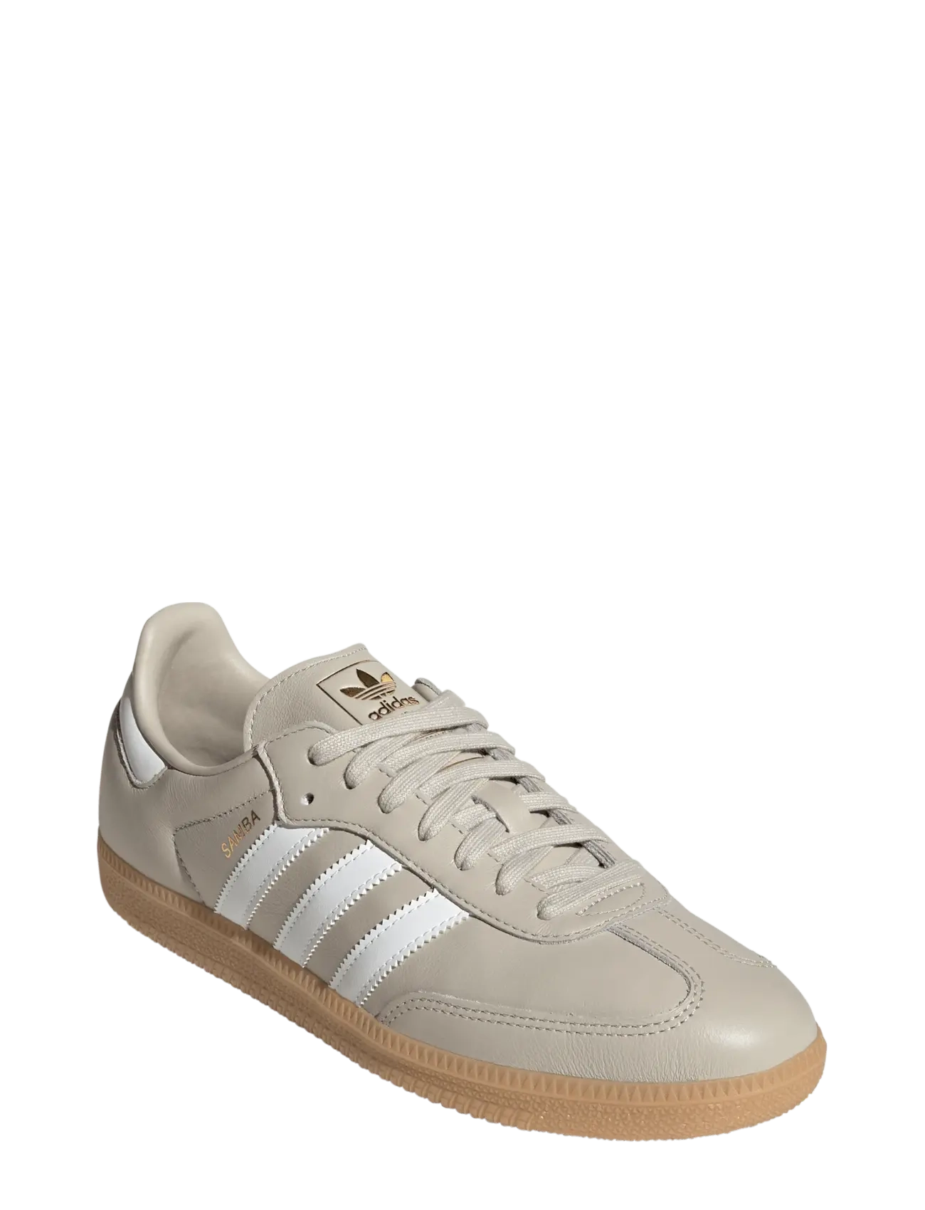 adidas Originals SAMBA OG - Avalynė - WONALU/FTWWHT/GUM3 / beige