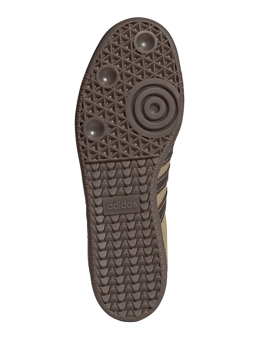 adidas Originals - SAMBA OG - niedriger schnitt - golbei/dbrown/gum5 - 5