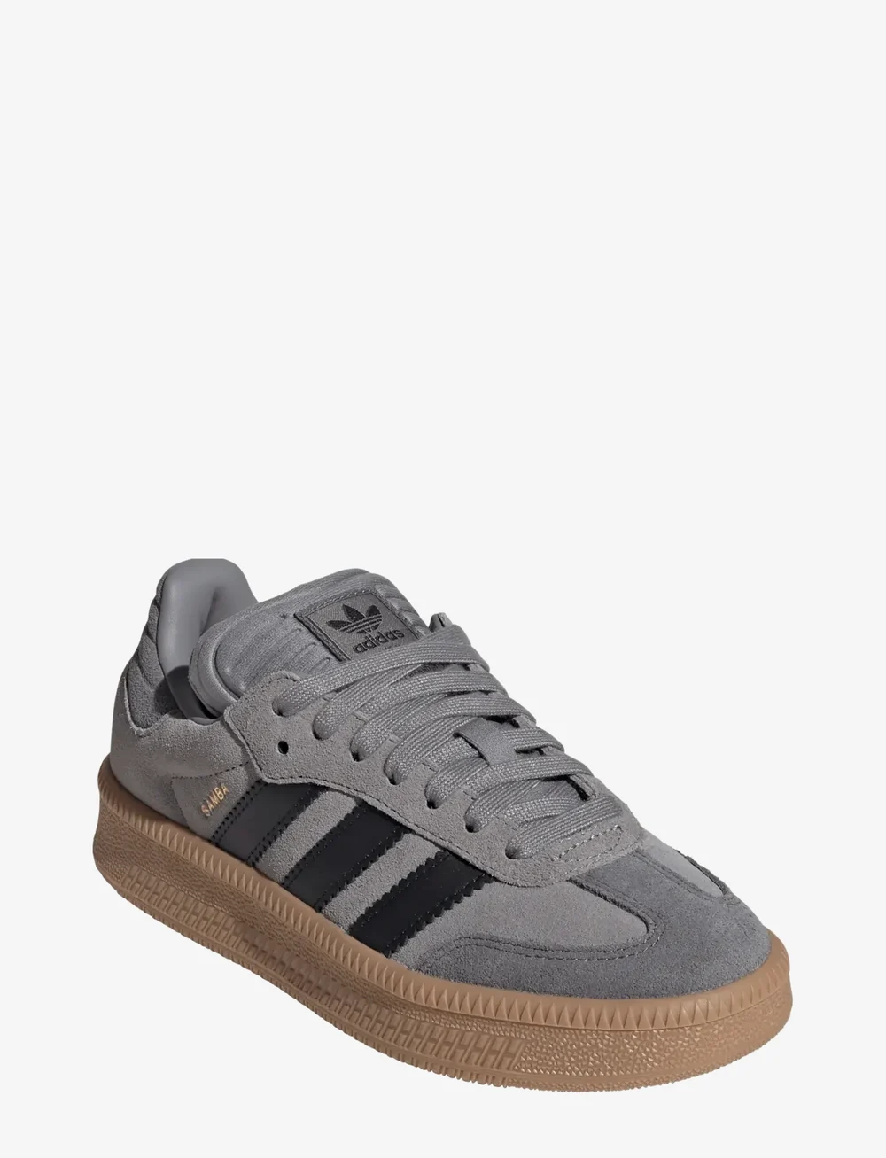 adidas Originals - SAMBA XLG J - ar zemu augšdaļu - grethr/cblack/gum4 - 0