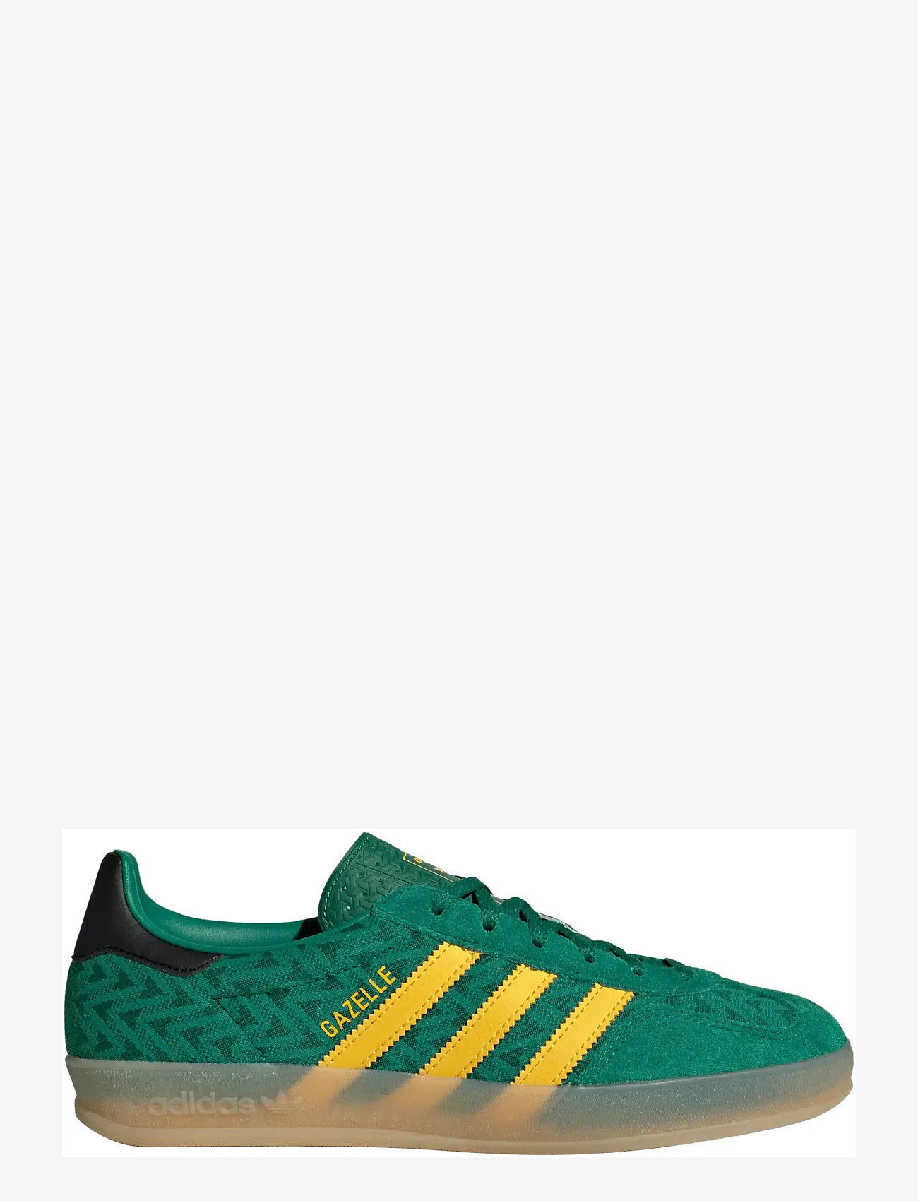 adidas Originals - GAZELLE INDOOR W - niedrige sneakers - bgreen/eqtyel/gum3 - 1