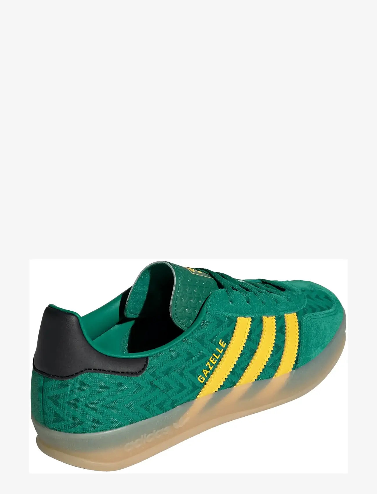 adidas Originals - GAZELLE INDOOR W - niedrige sneakers - bgreen/eqtyel/gum3 - 3