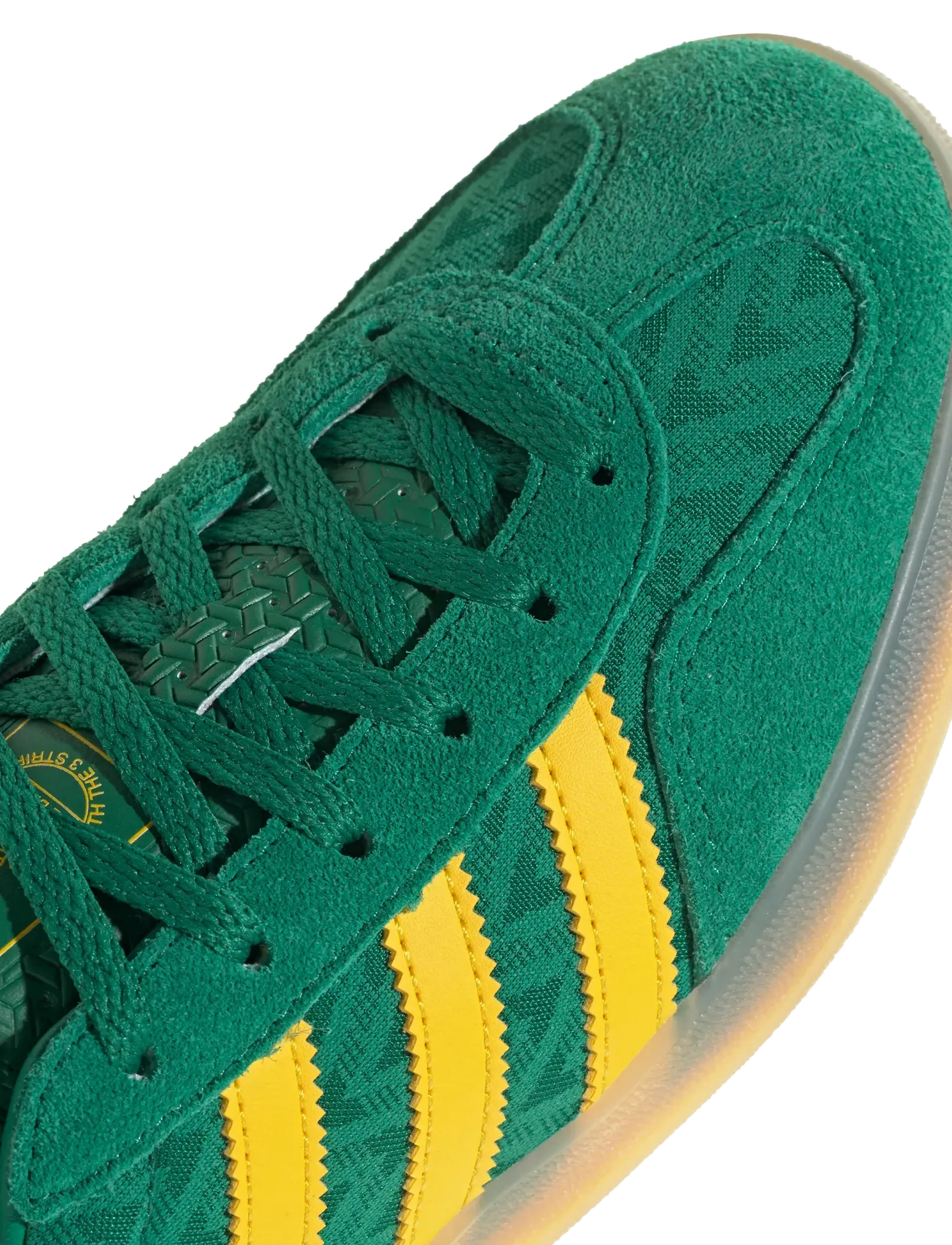 adidas Originals - GAZELLE INDOOR W - low top sneakers - bgreen/eqtyel/gum3 - 5