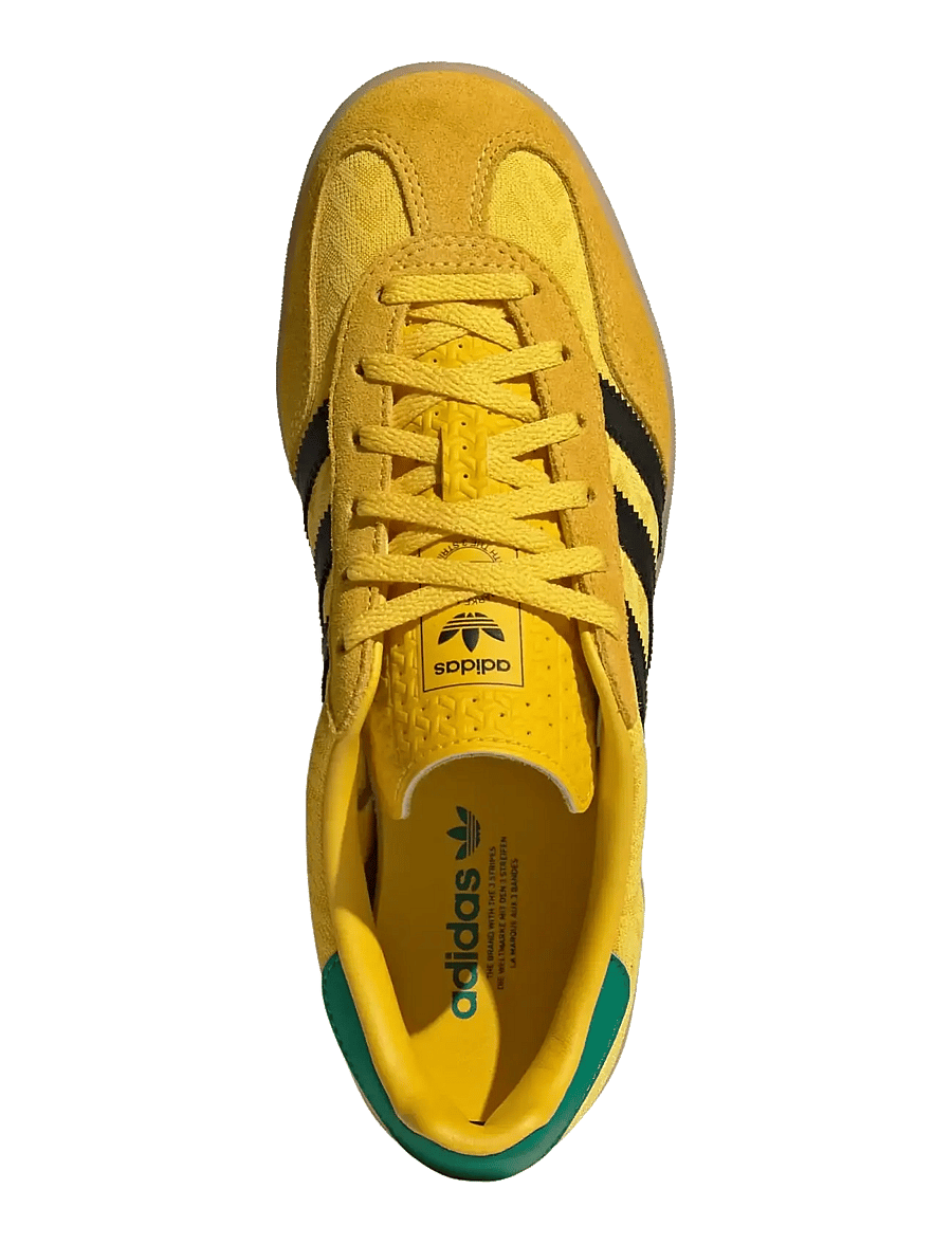 adidas Originals - GAZELLE INDOOR W - lave sneakers - eqtyel/cblack/gum3 - 4