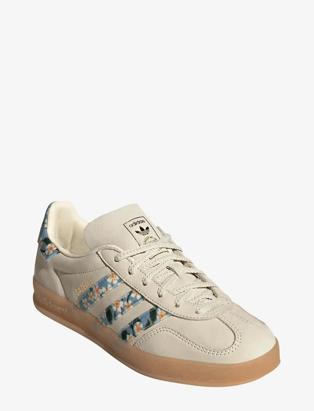 adidas Originals - GAZELLE INDOOR W - tennised - crewht/goldmt/tacblu - 0