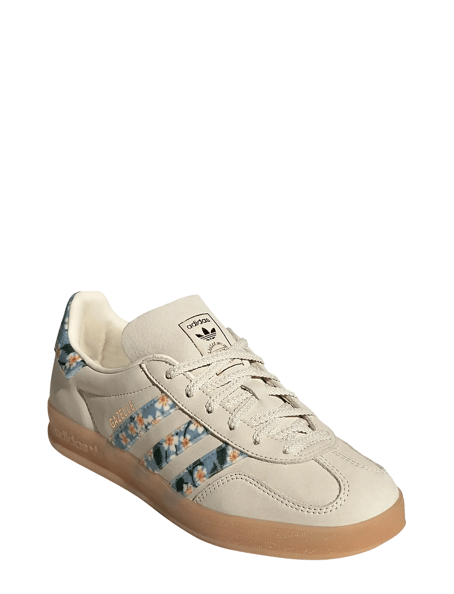 adidas Originals - GAZELLE INDOOR W - crewht/goldmt/tacblu - 0
