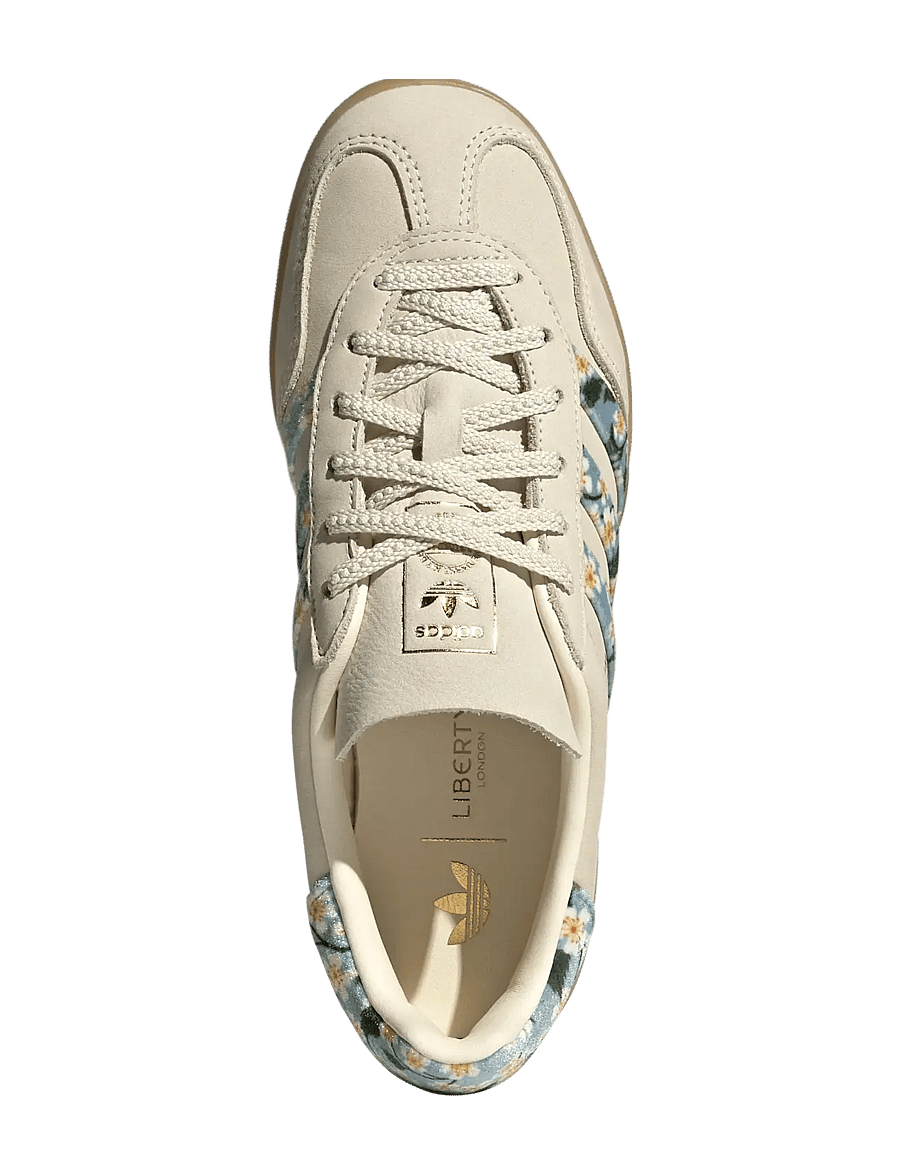 adidas Originals - GAZELLE INDOOR W - crewht/goldmt/tacblu - 4