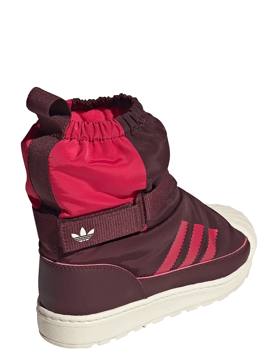 adidas Originals - SUPERSTAR 360 WTR BOOT C - sko - maroon/wonwhi/rubred - 4