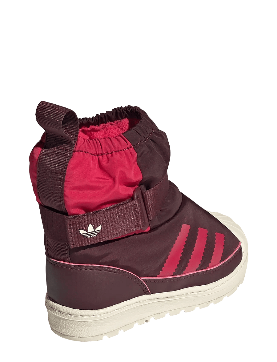 adidas Originals - SUPERSTAR 360 WTR BOOT I - sko - maroon/wonwhi/rubred - 4