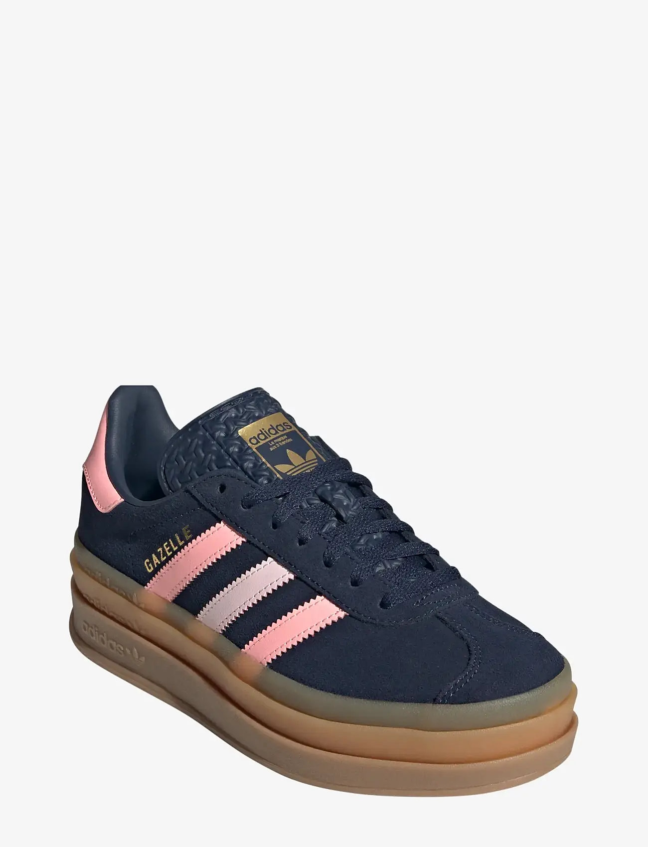 adidas Originals - GAZELLE BOLD J - låga sneakers - nindig/glopnk/goldmt - 0