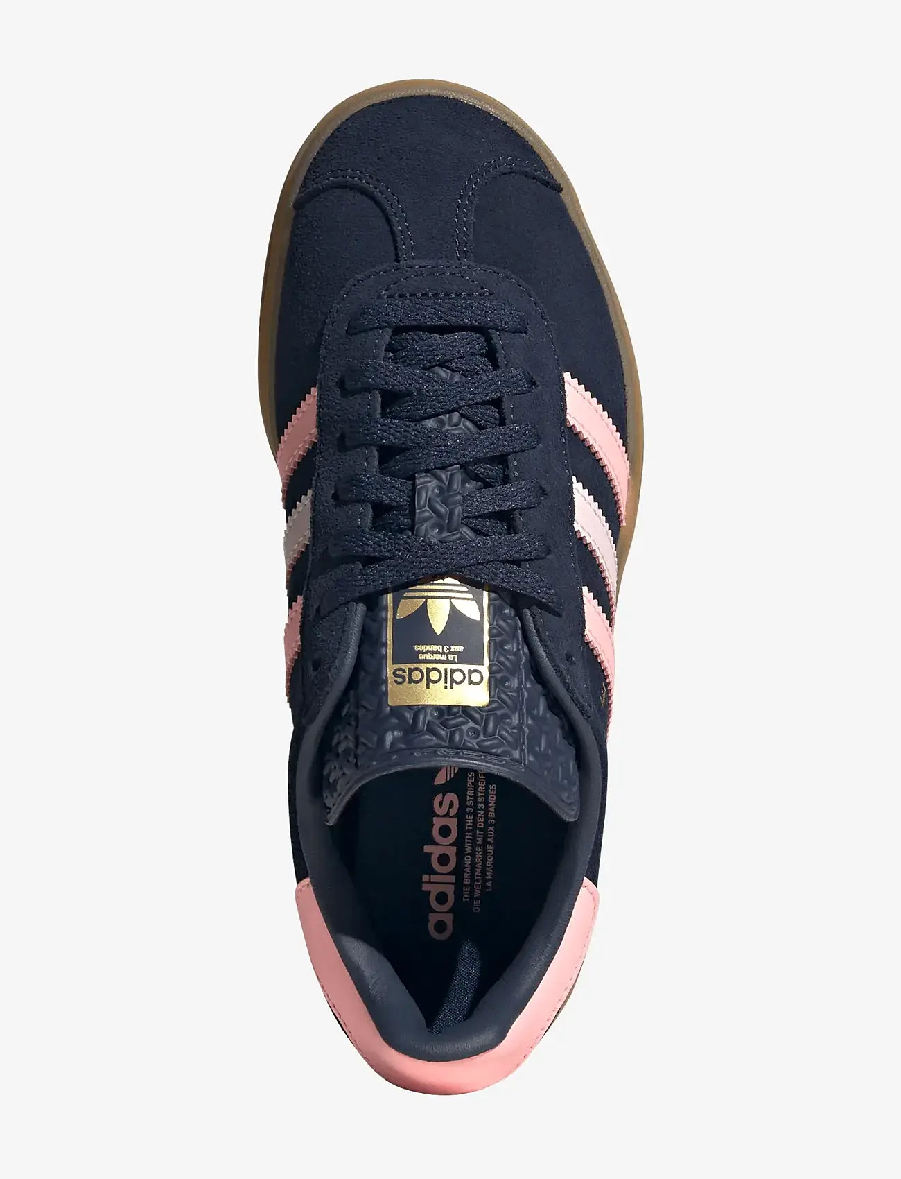 adidas Originals - GAZELLE BOLD J - låga sneakers - nindig/glopnk/goldmt - 4