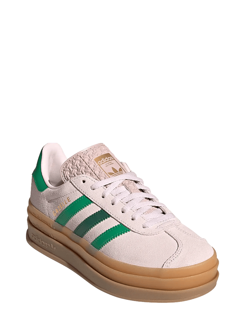 adidas Originals - GAZELLE BOLD J - ar zemu augšdaļu - almpnk/cougrn/goldmt - 0