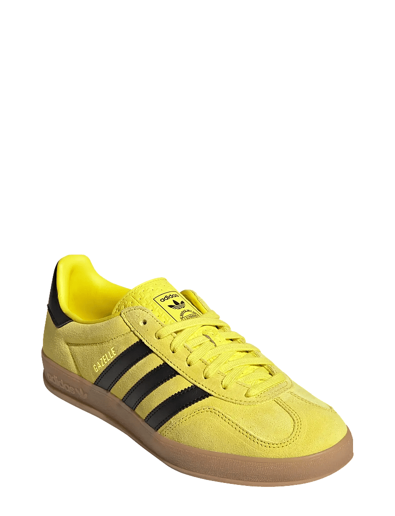 adidas Originals - GAZELLE INDOOR - kõrge säärega tossud - shoyel/cblack/goldmt - 0