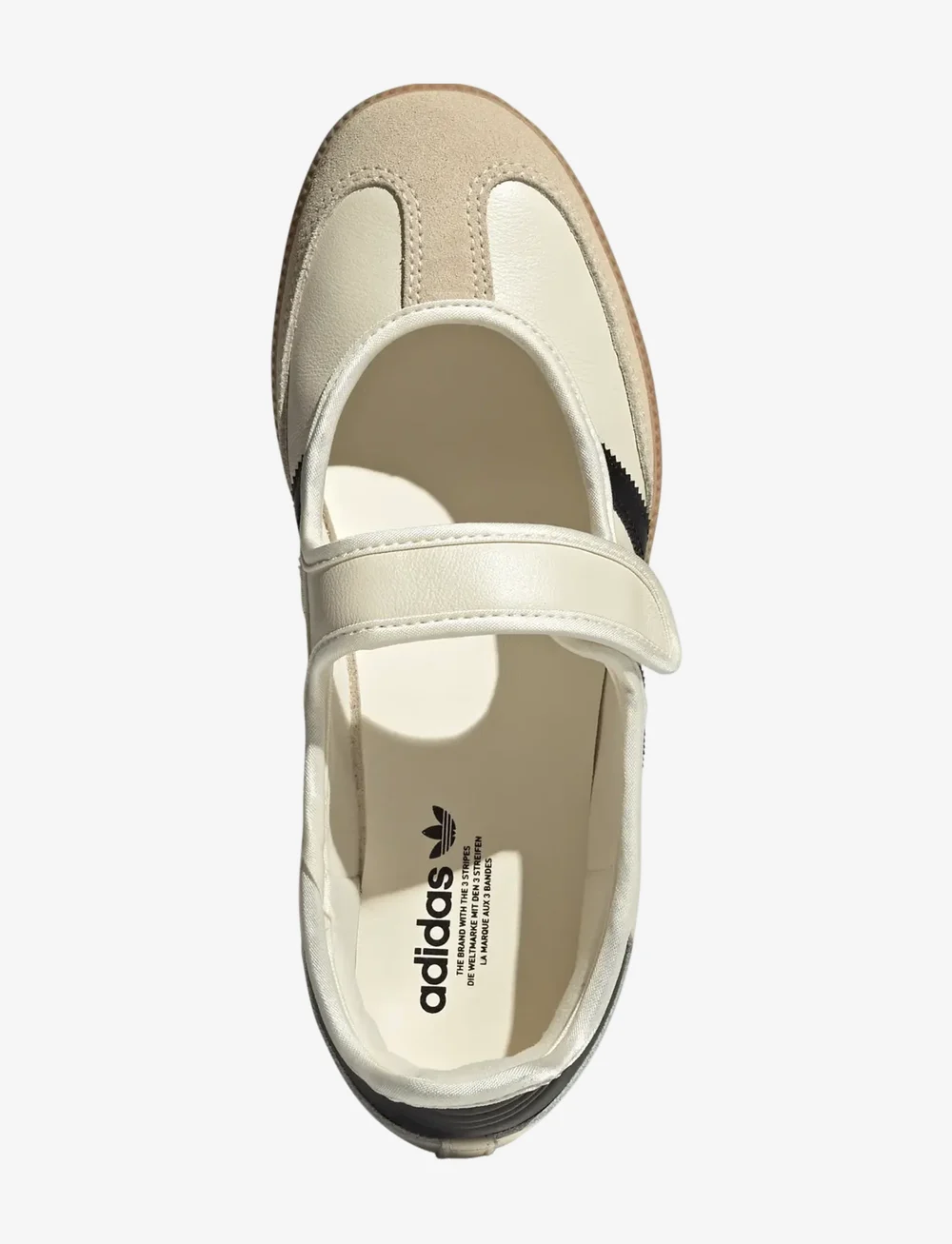 adidas Originals - SAMBA JANE W - slip-on sneakers - crewht/gum3/cblack - 4