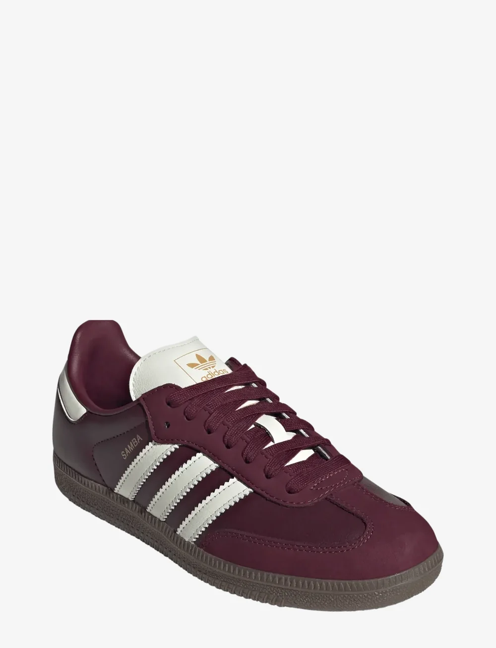 adidas Originals - SAMBA OG W - niedrige sneakers - maroon/owhite/gum3 - 0