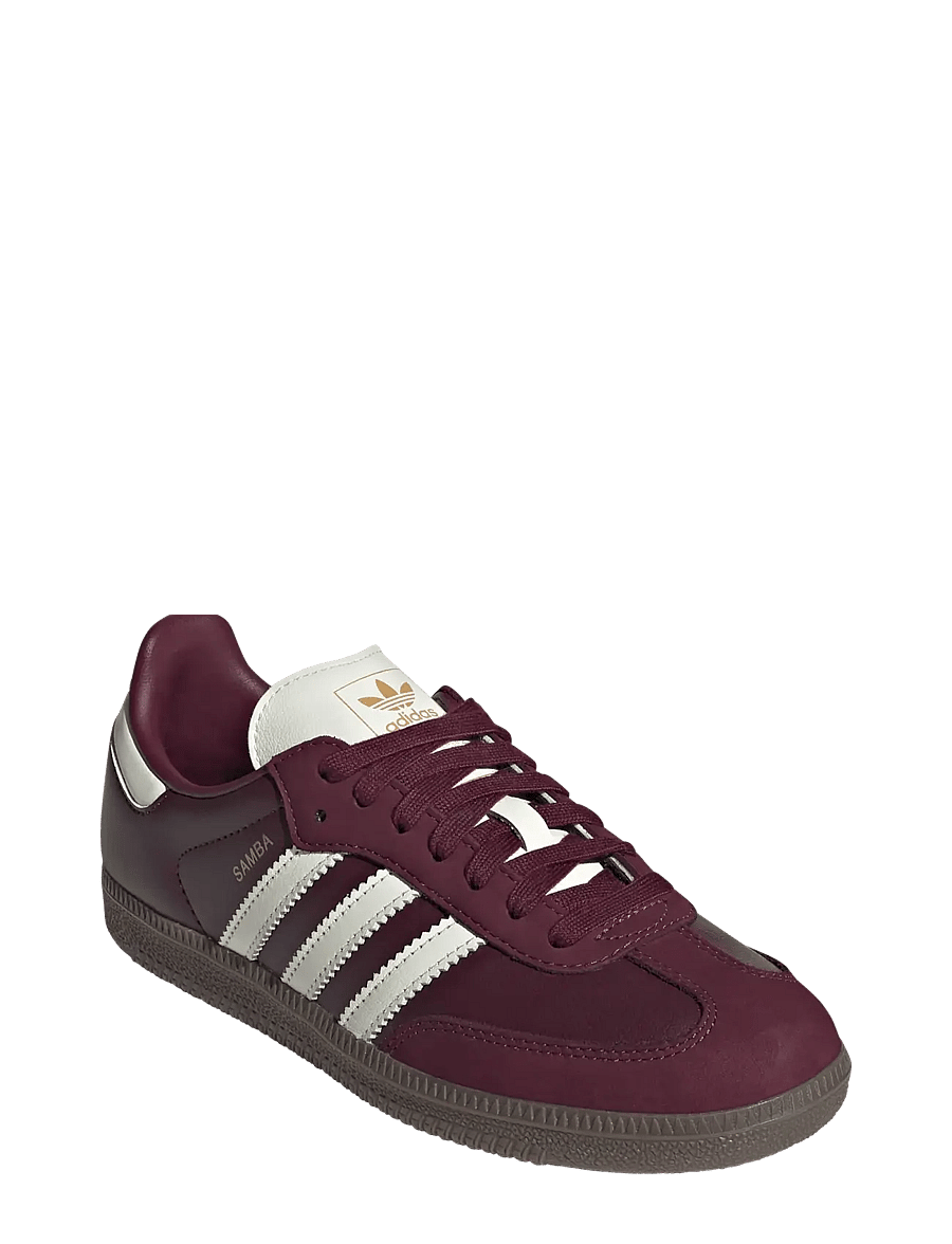 adidas Originals - SAMBA OG W - låga sneakers - maroon/owhite/gum3 - 0