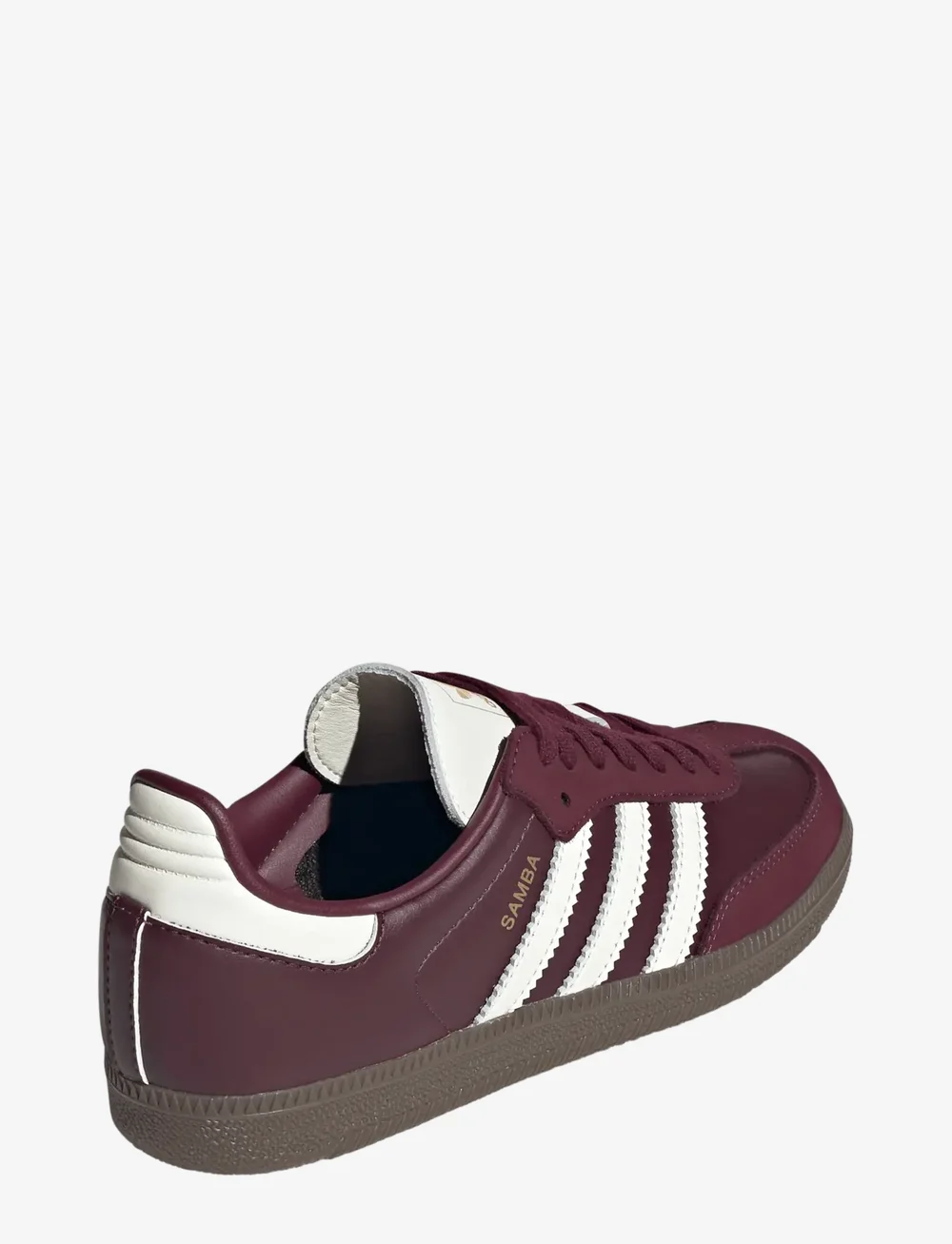 adidas Originals - SAMBA OG W - niedrige sneakers - maroon/owhite/gum3 - 3