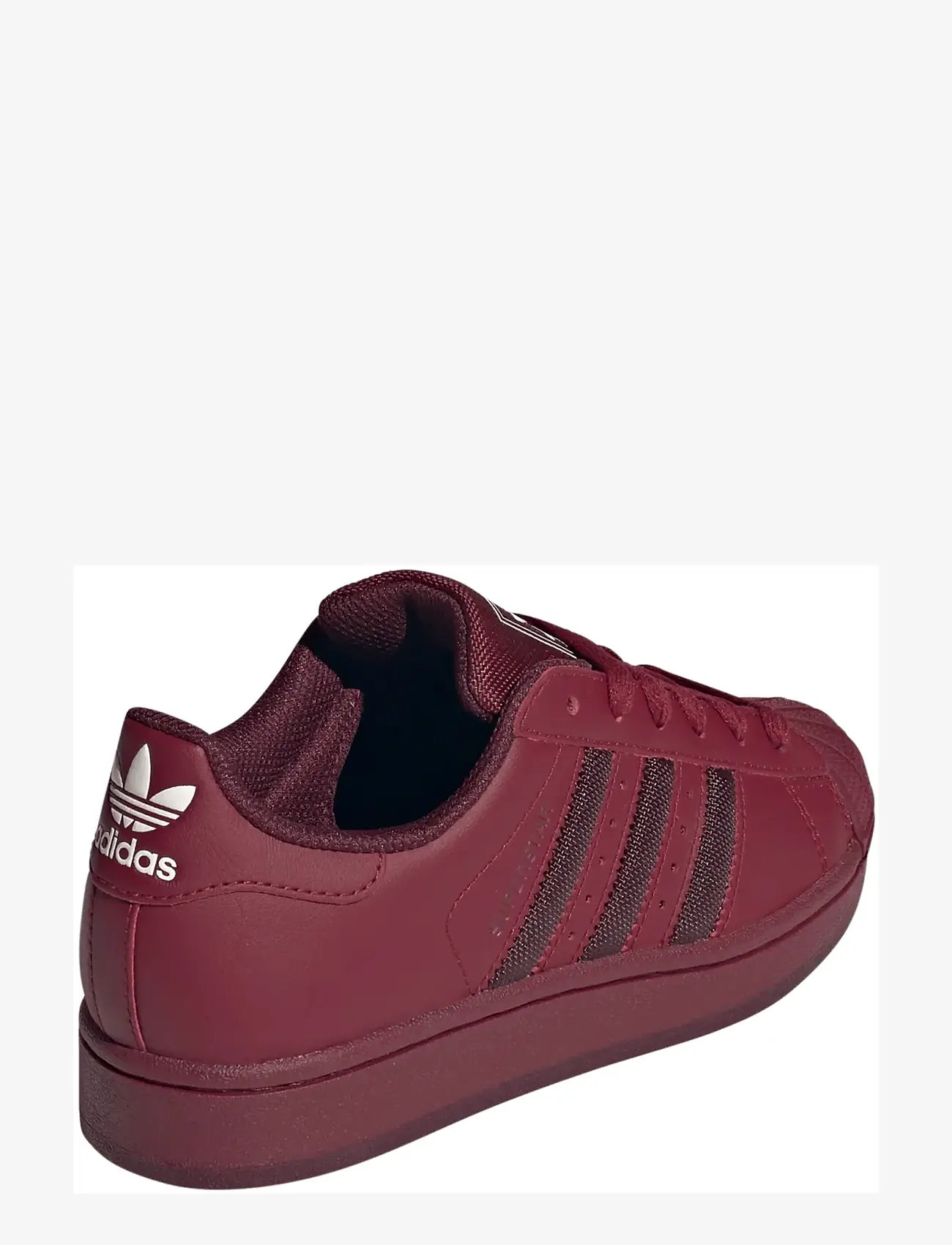 adidas Originals - SUPERSTAR II J - laag sneakers - cburgu/maroon/crewht - 3