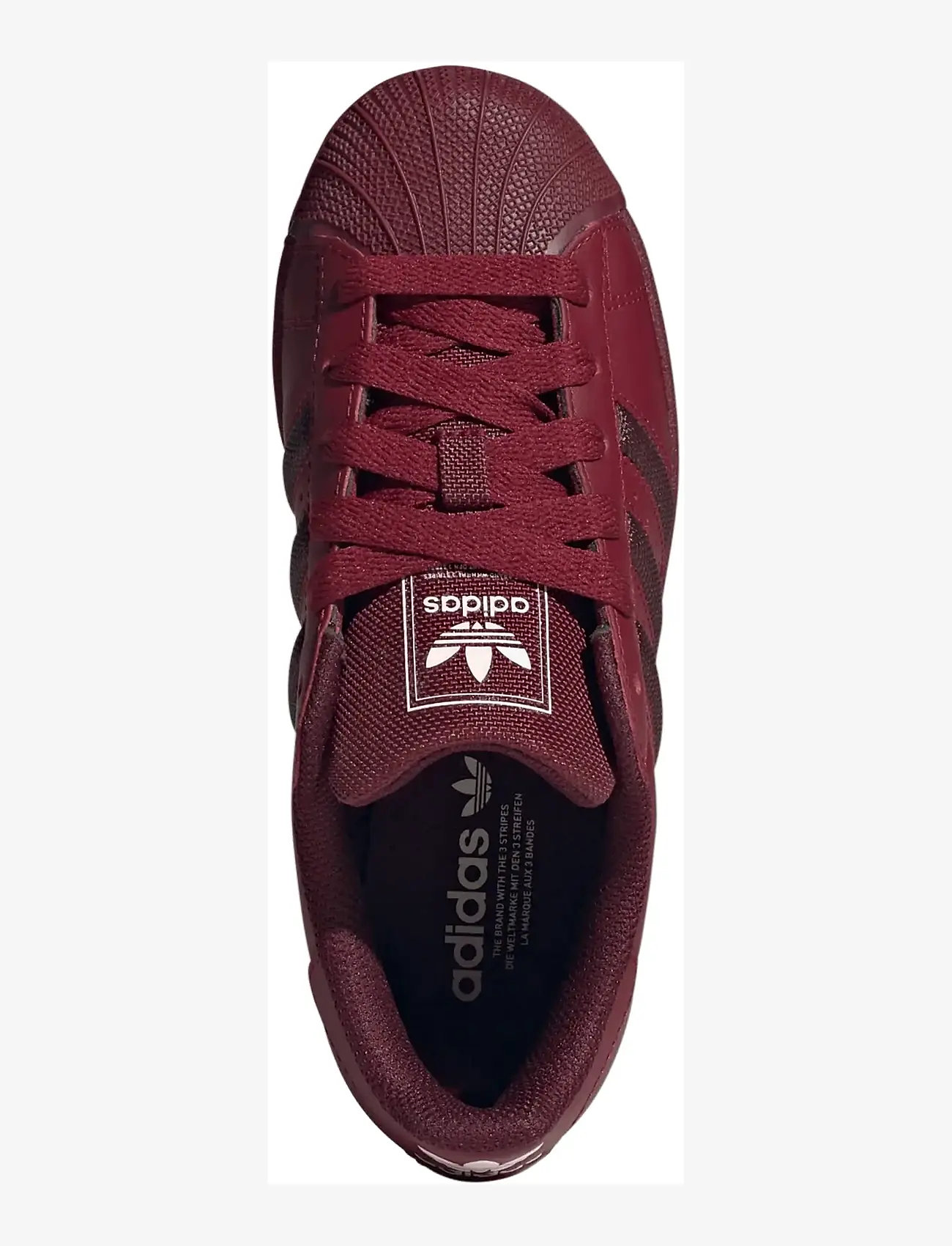 adidas Originals - SUPERSTAR II J - laag sneakers - cburgu/maroon/crewht - 4